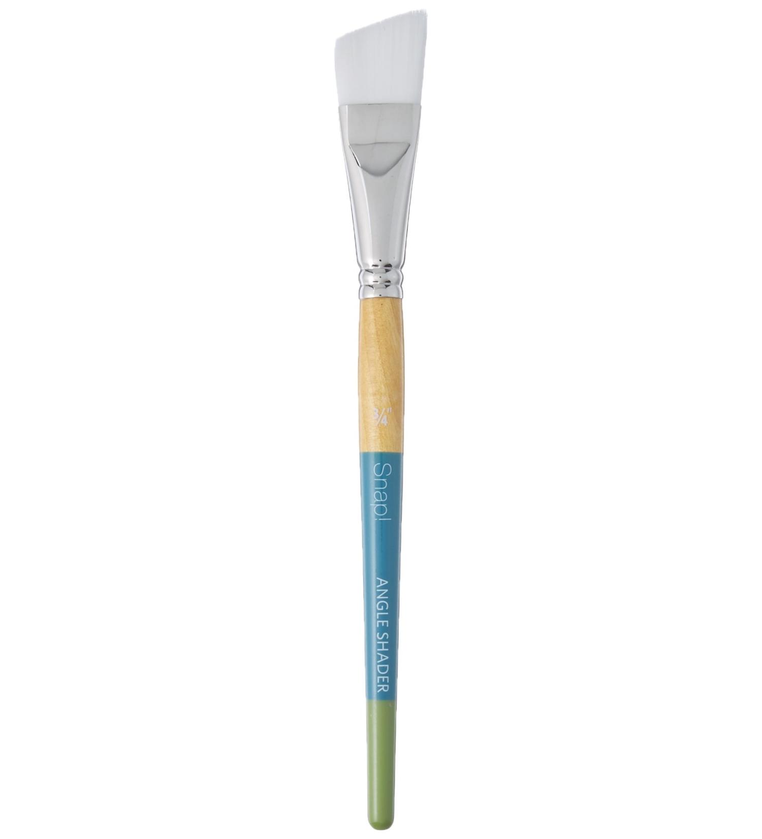 Princeton SNAP BRUSH WHITE TAKLON ANGLE SHADER 34  3/4 Angle Shader