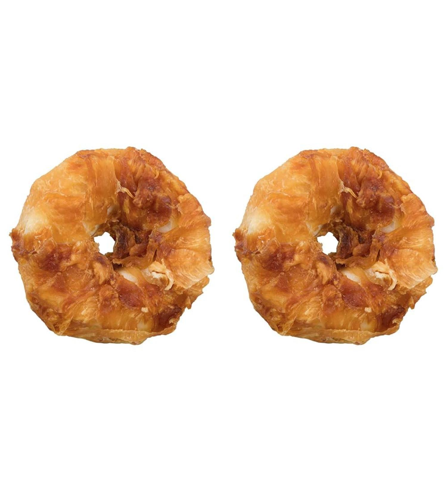 Shop TRIXIE Sugar-Free & Gluten-Free Chicken Chewing Rings - Denta Fun 2 pcs. (110g) - Perfect for Dogs! - Buy Online on SooperMarket.com