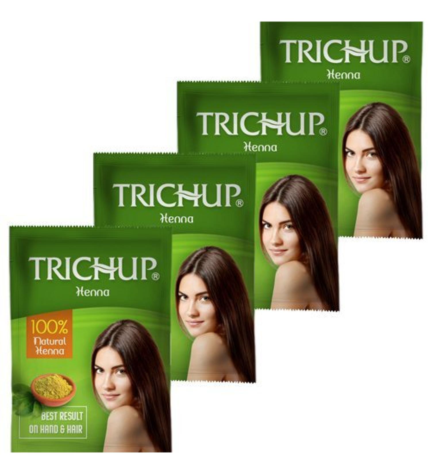 Trichup Pure Natural Herbal Henna Hair Powder (100g x 4) Pack of 4