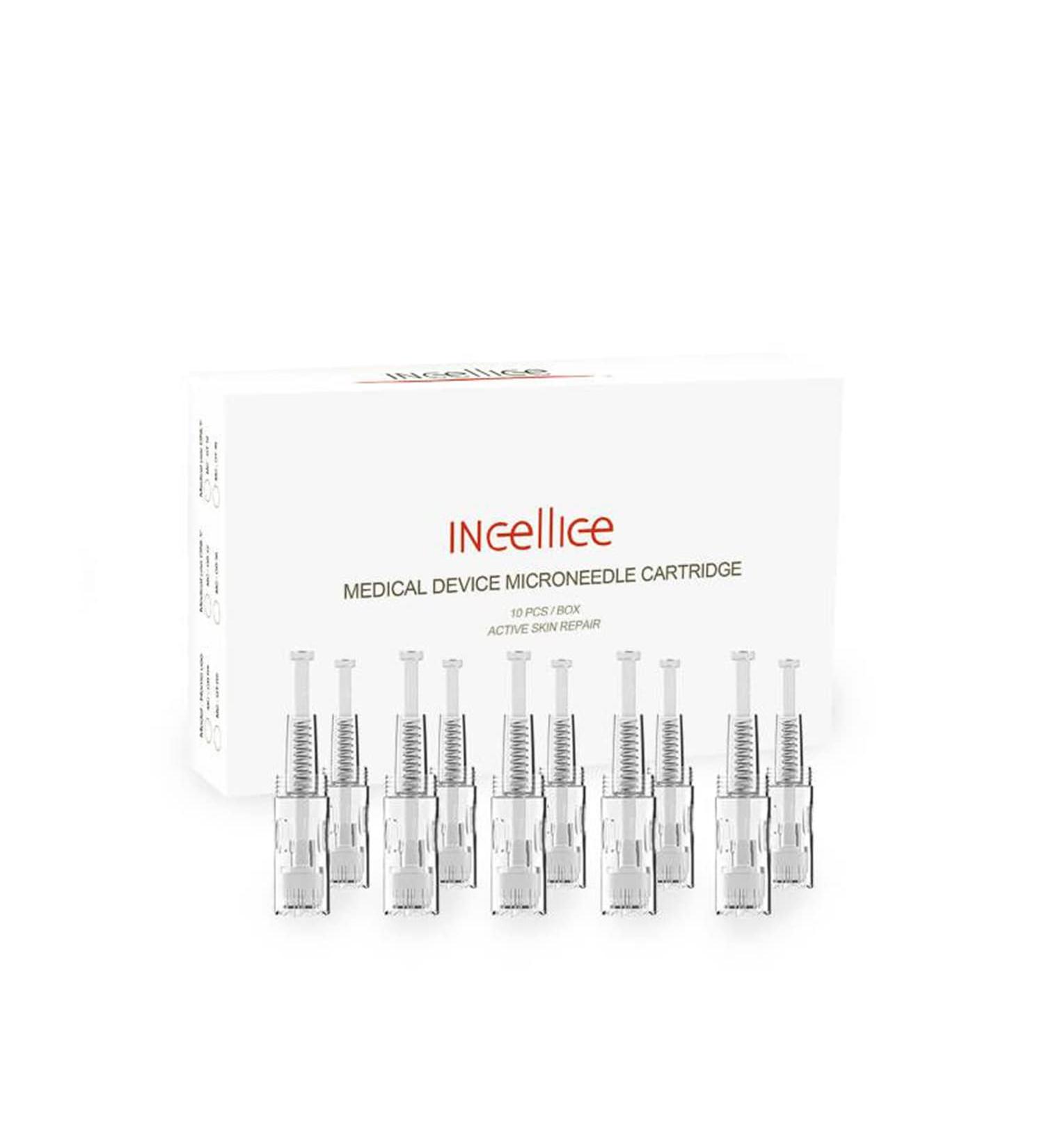 Derma Pen Microneedling 36 Pins - 10 Pcs Replacement Cartridges | Screw Thread Slot Disposable Parts - Buy Online on SooperMarket.com