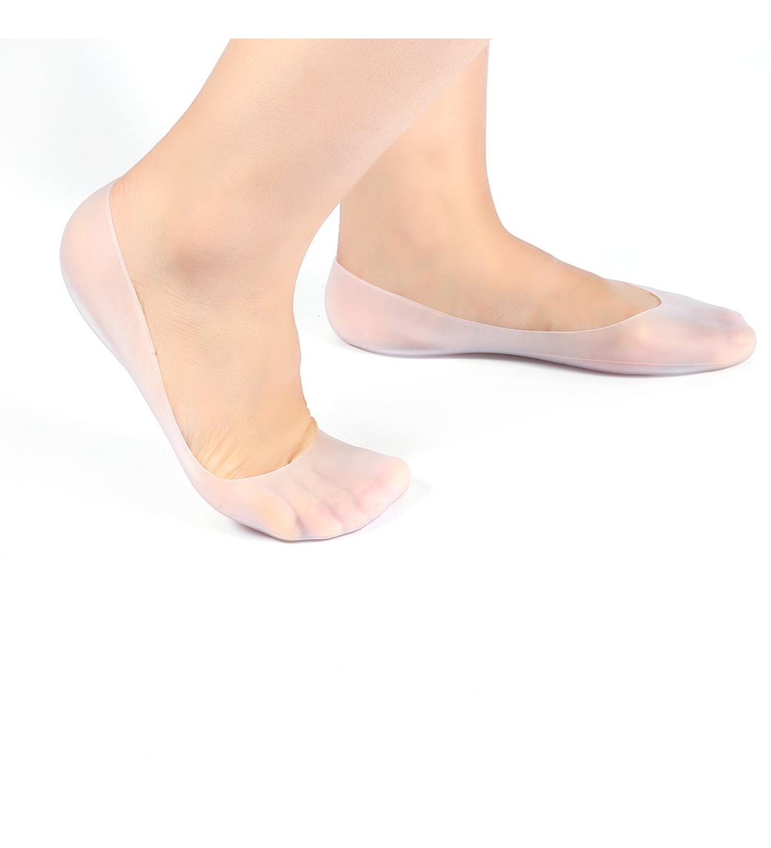 Gel-Dersen Cuffs: Moisturizing Silicone Socks for Dry Cracked Heels | Reusable Foot Care Protection for Pain Relief (L) - Buy Online on SooperMarket.com