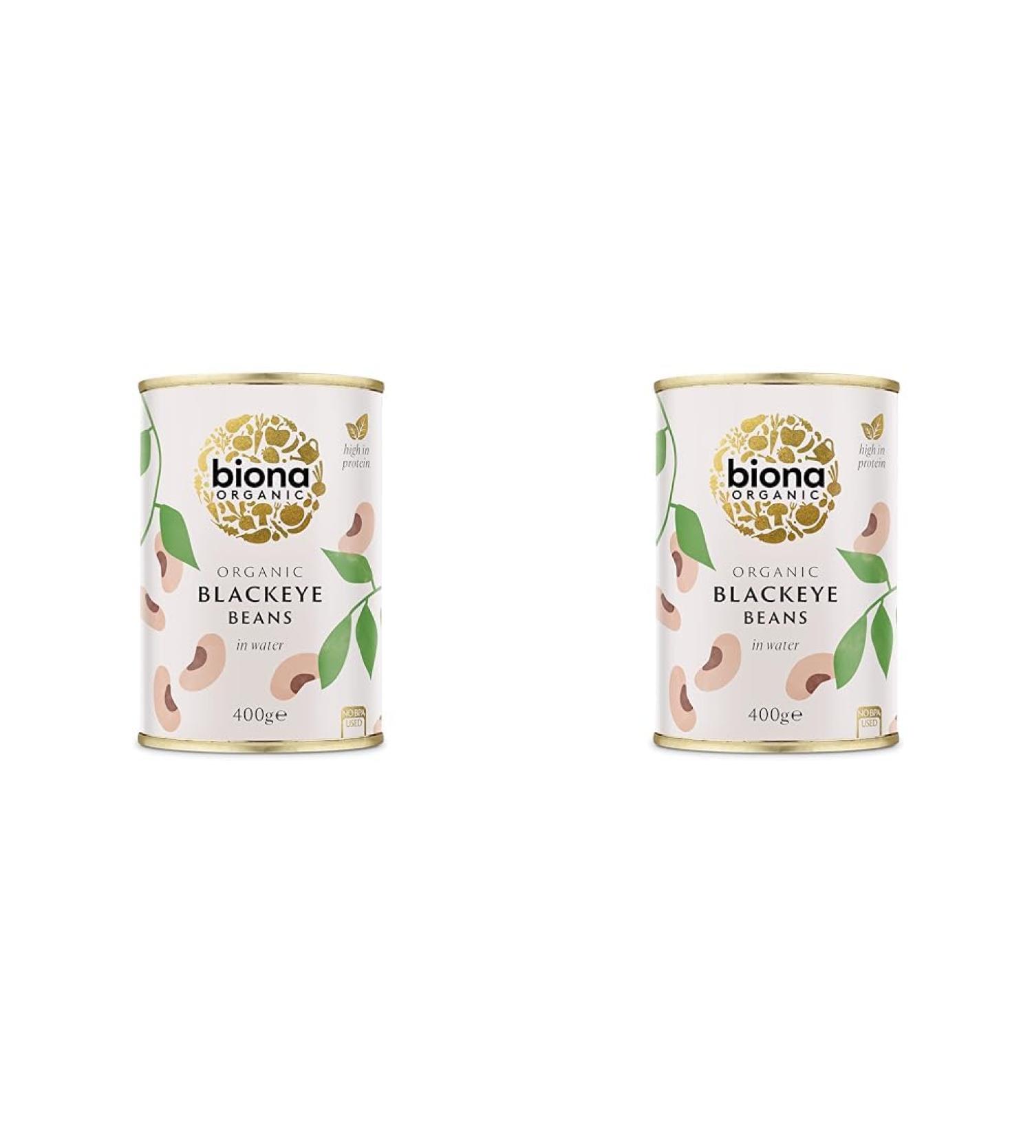 Biona Organic Blackeye Beans in Water 400g Package may vary (Pack of 2) - Buy Online on SooperMarket.com