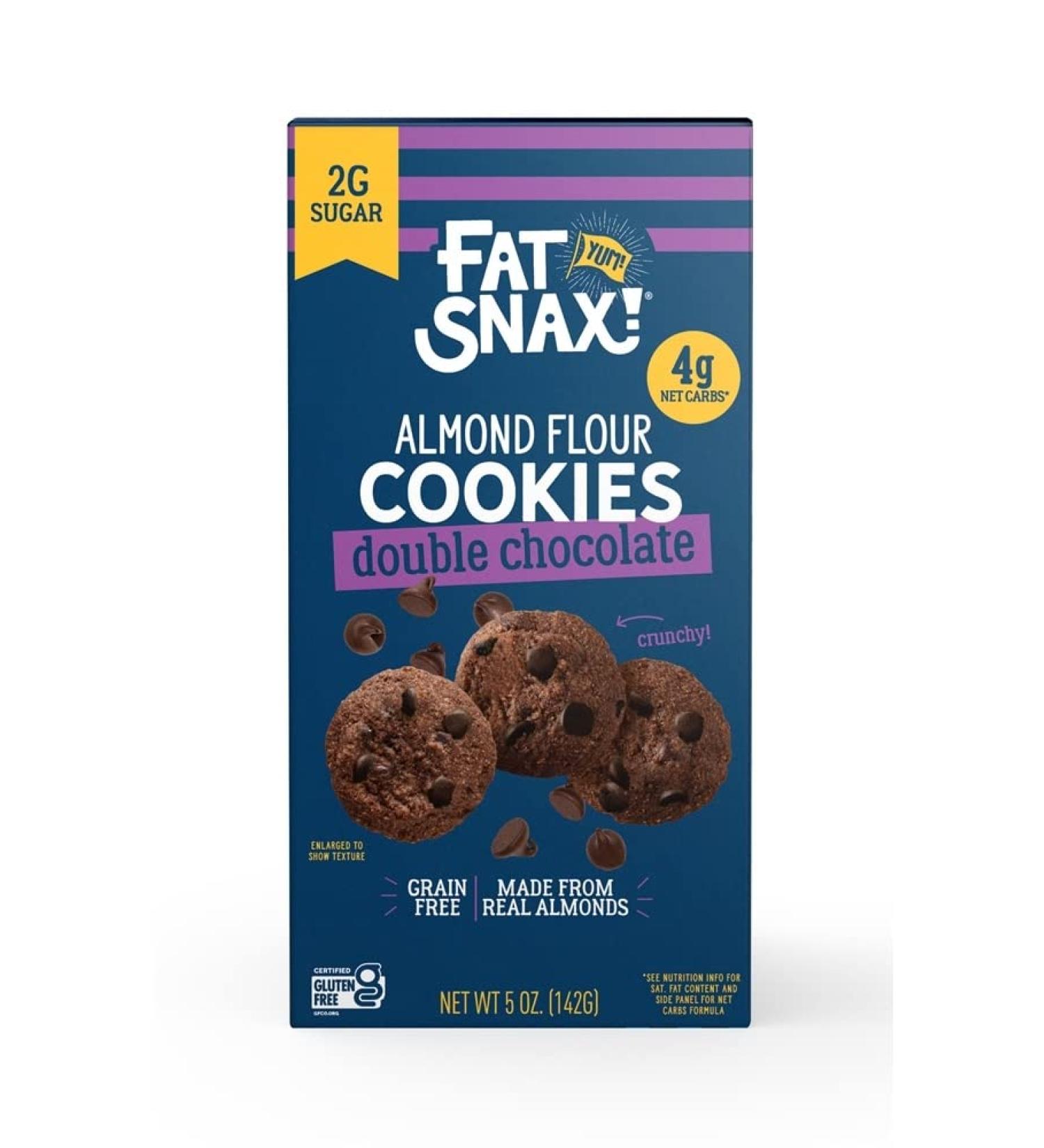 Fat Snax Mini Cookies Double Chocolate - 5 oz | Keto & Low Carb Treats - Buy Online on SooperMarket.com