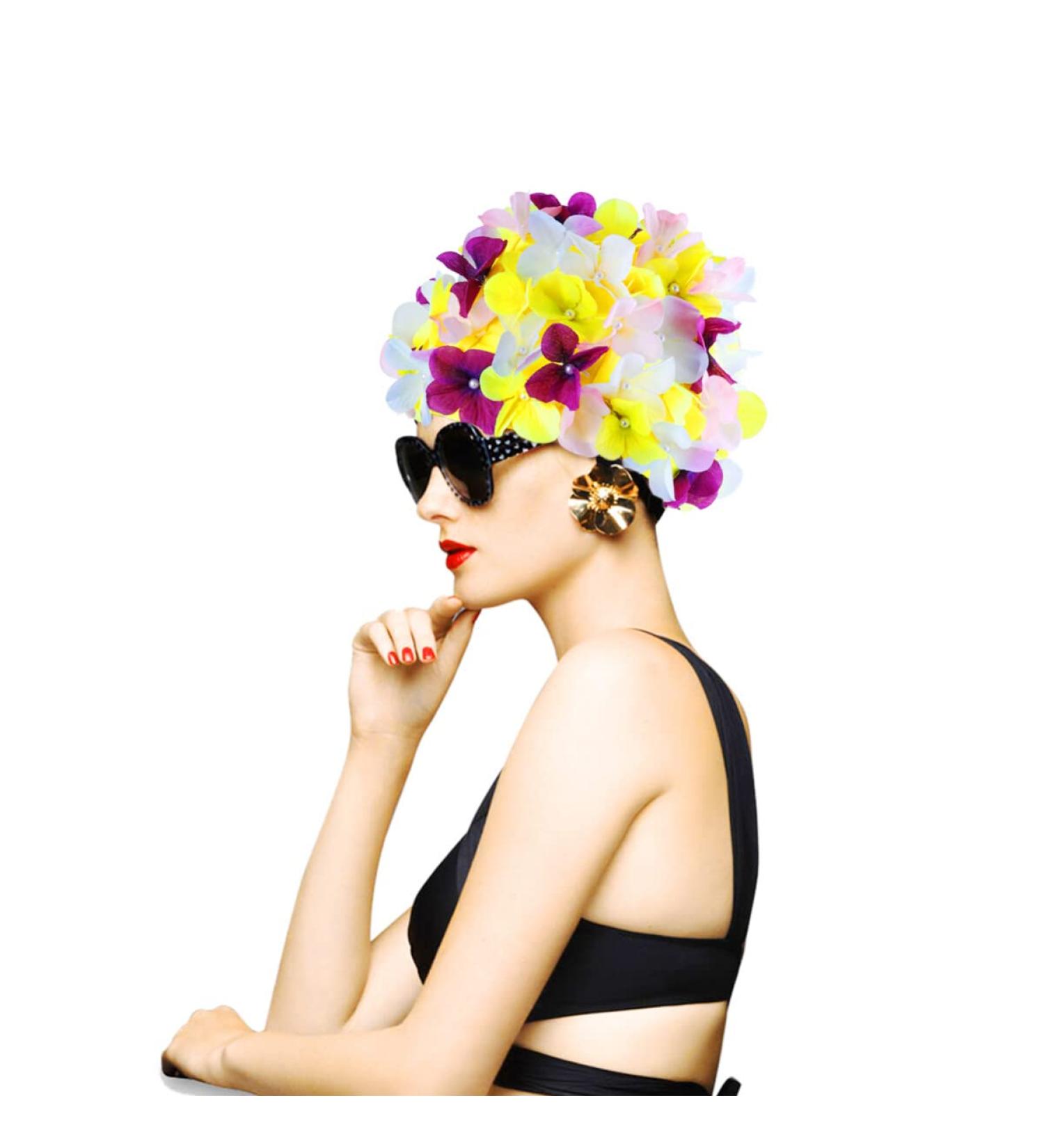 Didiseaon Size L Flower Swim Cap for Women - Keep Hair Dry | Hair Accessories - Buy Online on SooperMarket.com