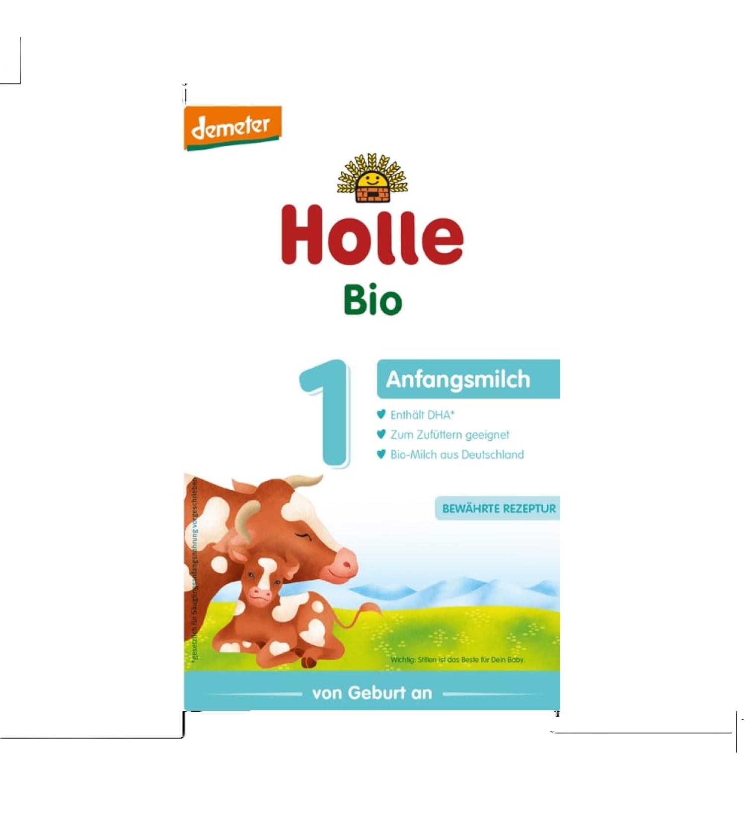 Holle - Organic Infant Milk 1 - 0.4 kg - Pack of 6
