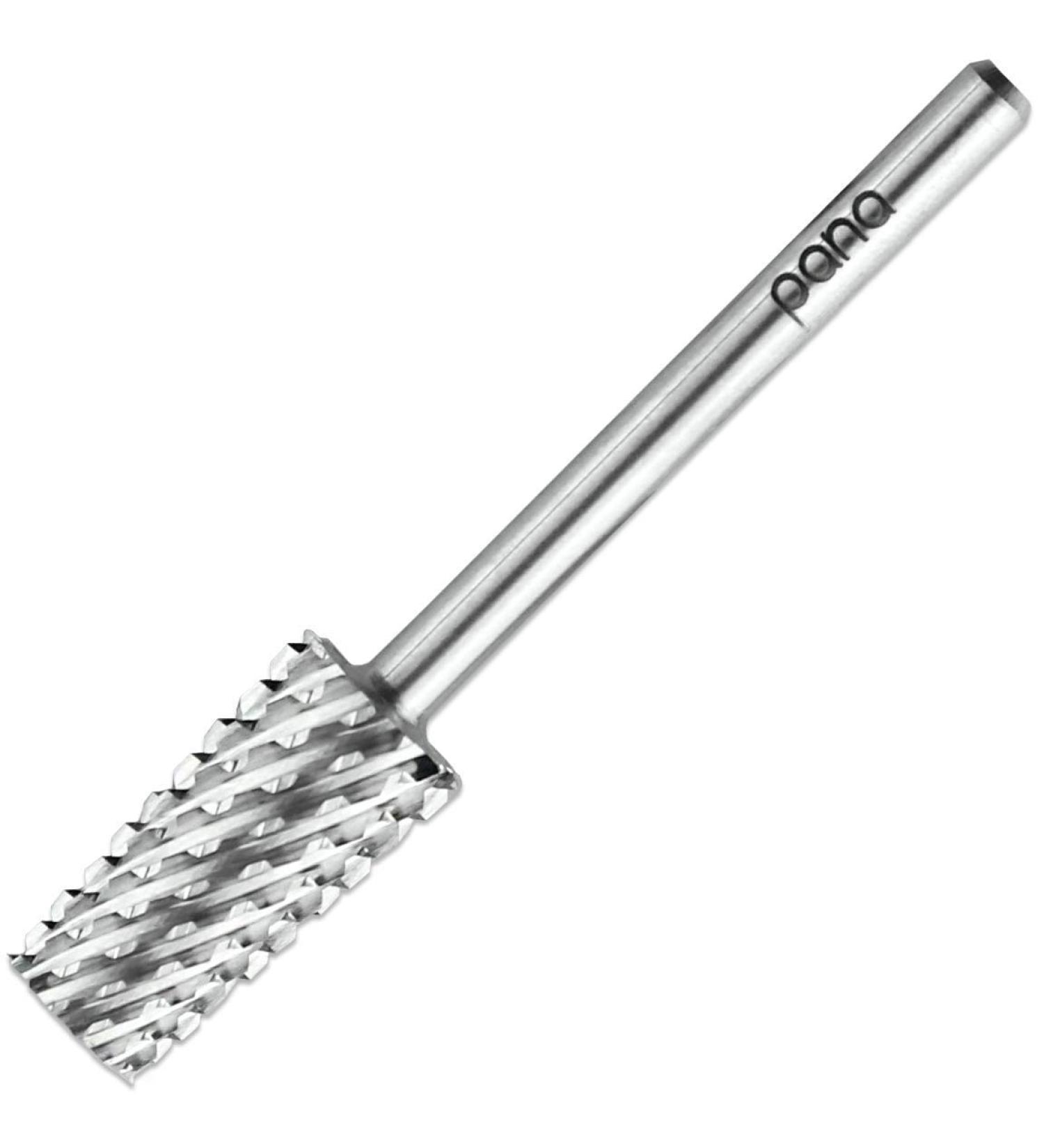 Pana 3/32 Tapered Barrel Carbide Nail Bit for Electric Dremel Drill Machine - Coarse Silver Grit | Manicure, Pedicure, Nail Art Design & Cuticle Care - Buy Online on SooperMarket.com