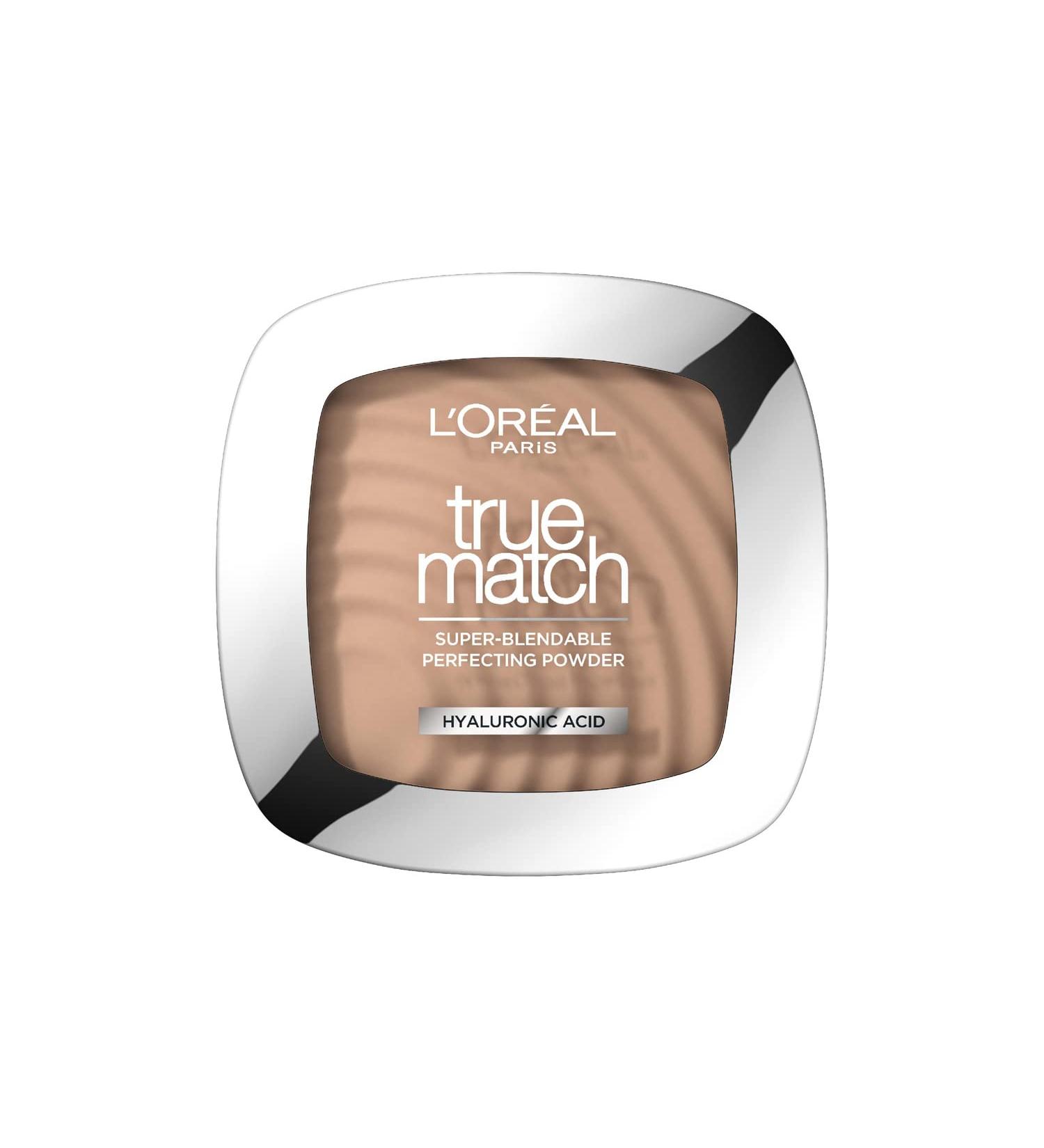 L'Or al Paris Powder Foundation Super-Blendable With Hyaluronic Acid Light Texture for a Flawless Finish True Match Perfecting Powder N4 N4 9 g (Pack of 1) - Buy Online on SooperMarket.com