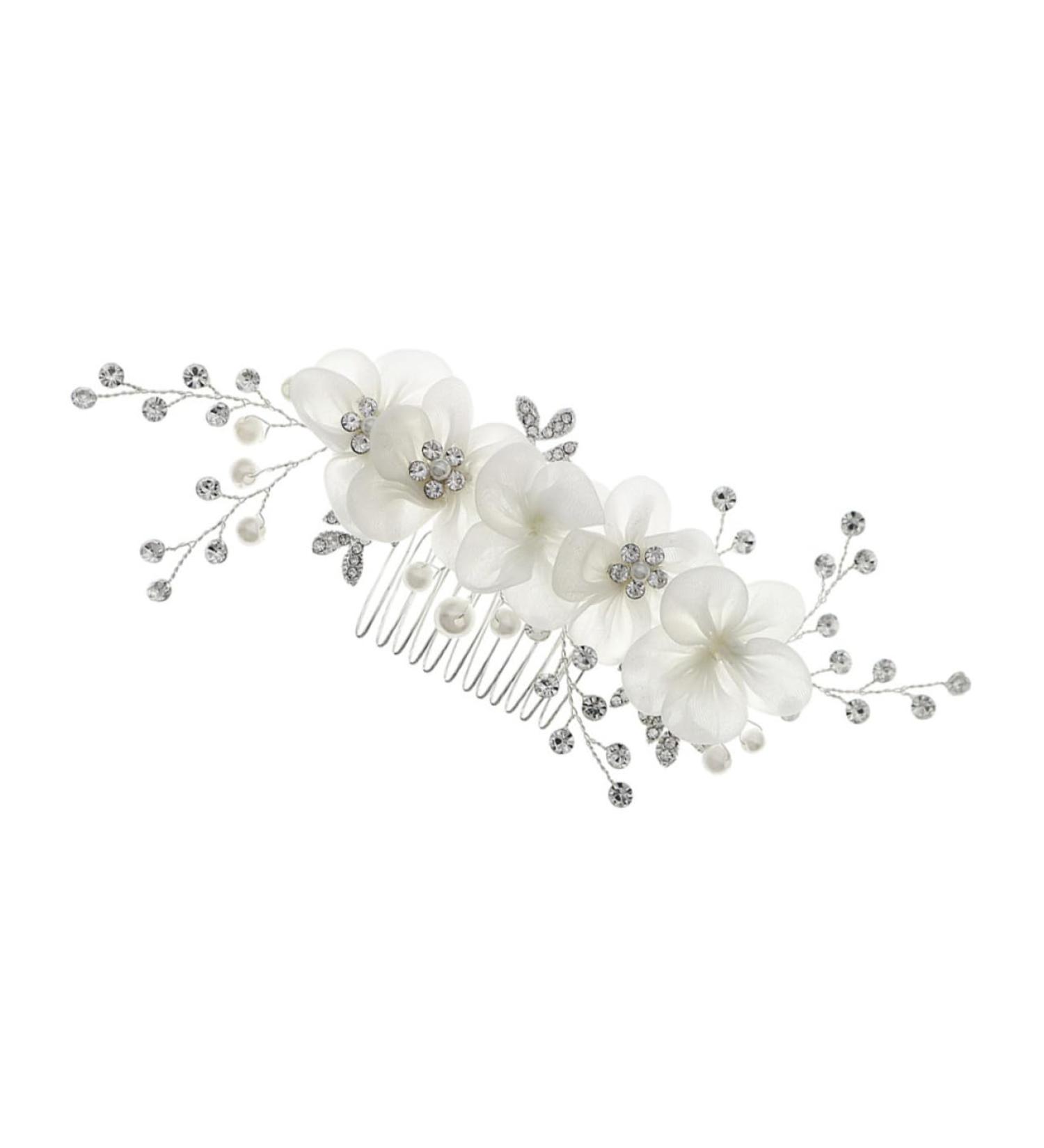 Mikinona Flower Side Hair Comb Girls Hair Accessory Rhinestone Headpiece Hair Jewels for Women Rhinestone Hair Comb Wedding Hair Comb Rhinestones Wedding Dress Bride Hair Piece - Buy Online on SooperMarket.com