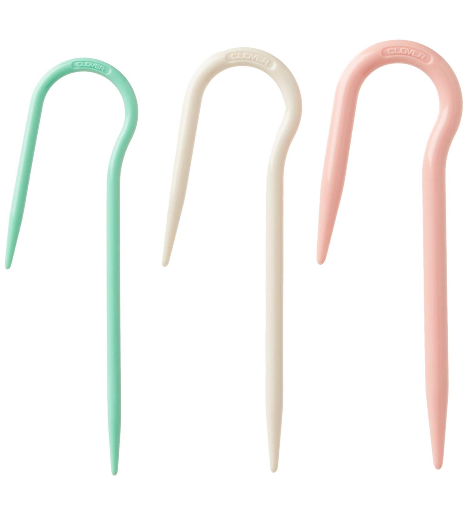 6.5 Clover U-Cable Stitch Holders - Convenient 2.1 Length x 0.5 Width - Essential Knitting Tool - Buy Online on SooperMarket.com