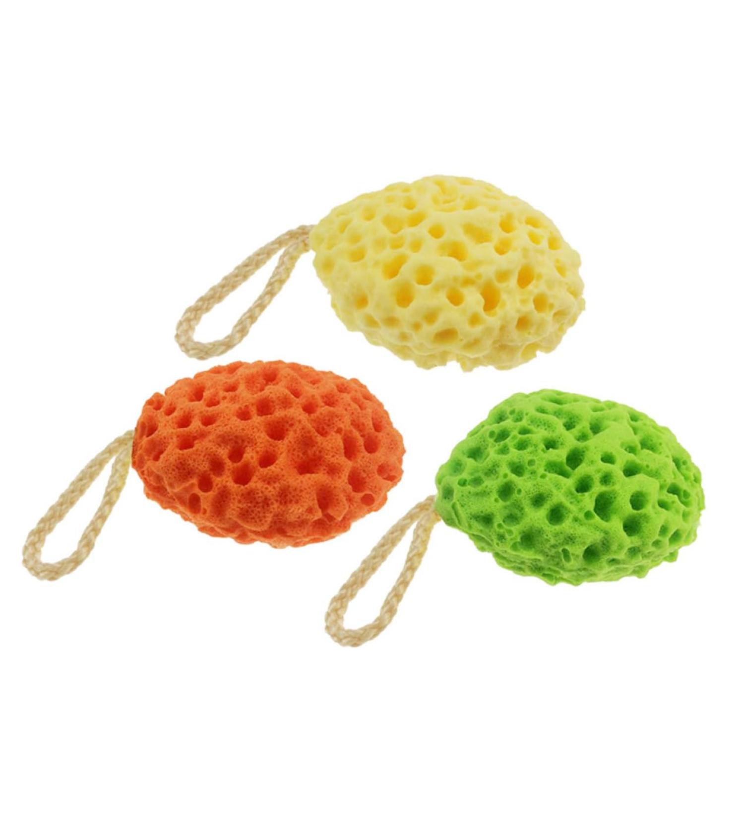 3pcs Shower Ball Bath Sponge Set - Luxurious Bathing Experience | International Shipping Available - Buy Online on SooperMarket.com