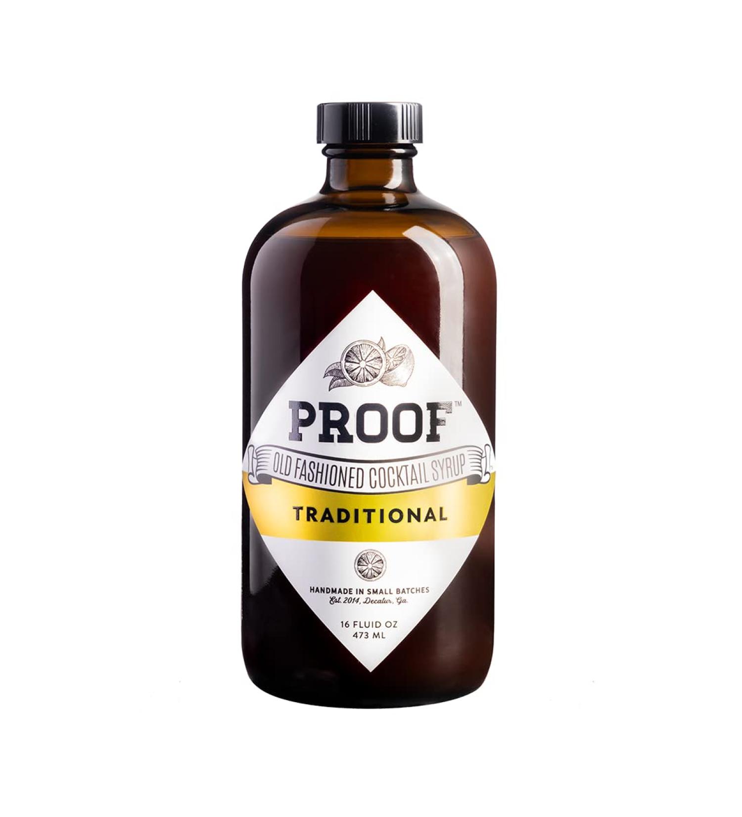 Proof Syrup Old Fashioned Cocktail Mixer (16 oz) | All-Natural Hand-Crafted Syrup with Real Bitters | Makes 32 Cocktails - Buy Online on SooperMarket.com