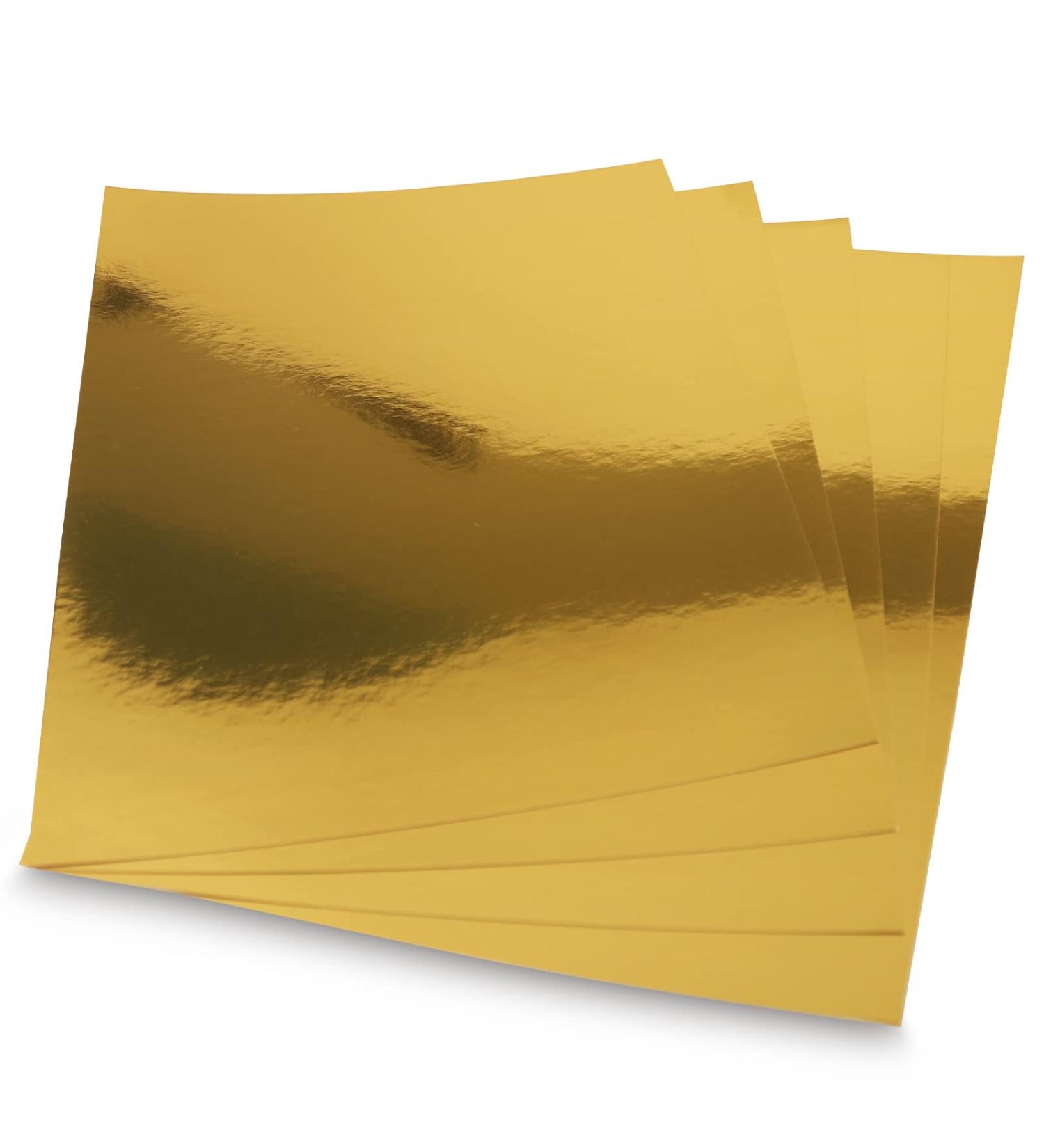 Gold Metallic Paper Sheets 60 Pack Golden Foil Mirror CardStock Shimmering Paper For Decorative Weddings & Birthdays Invitations Cardmaking & Paper Crafts Size 8.5 x 11 - Buy Online on SooperMarket.com