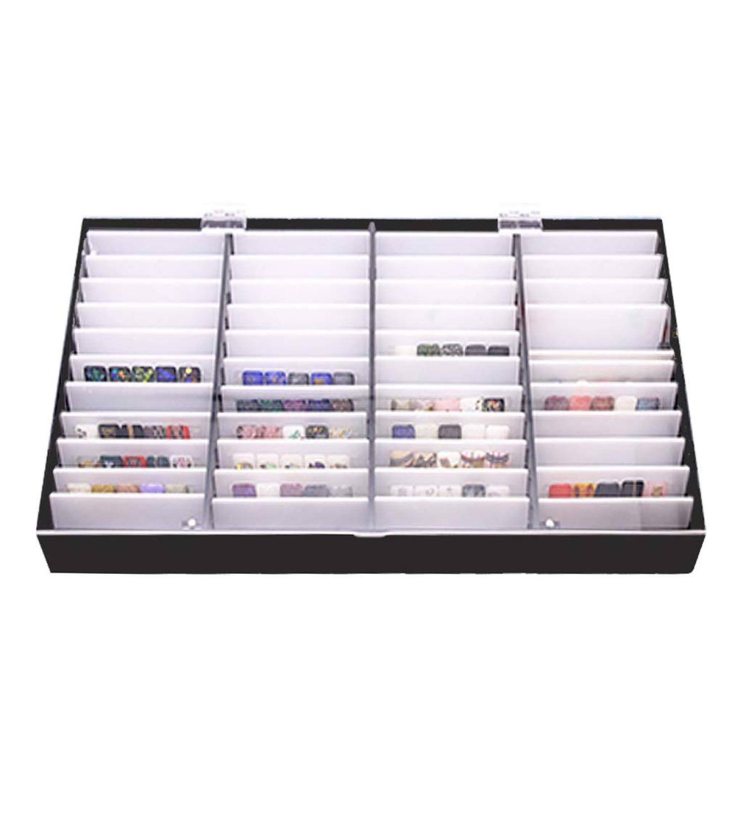 44 Grids Fake Nail Tips Color Display Holder Storage Box For Nails Art Decor Nails Art Decoration Black - Buy Online on SooperMarket.com