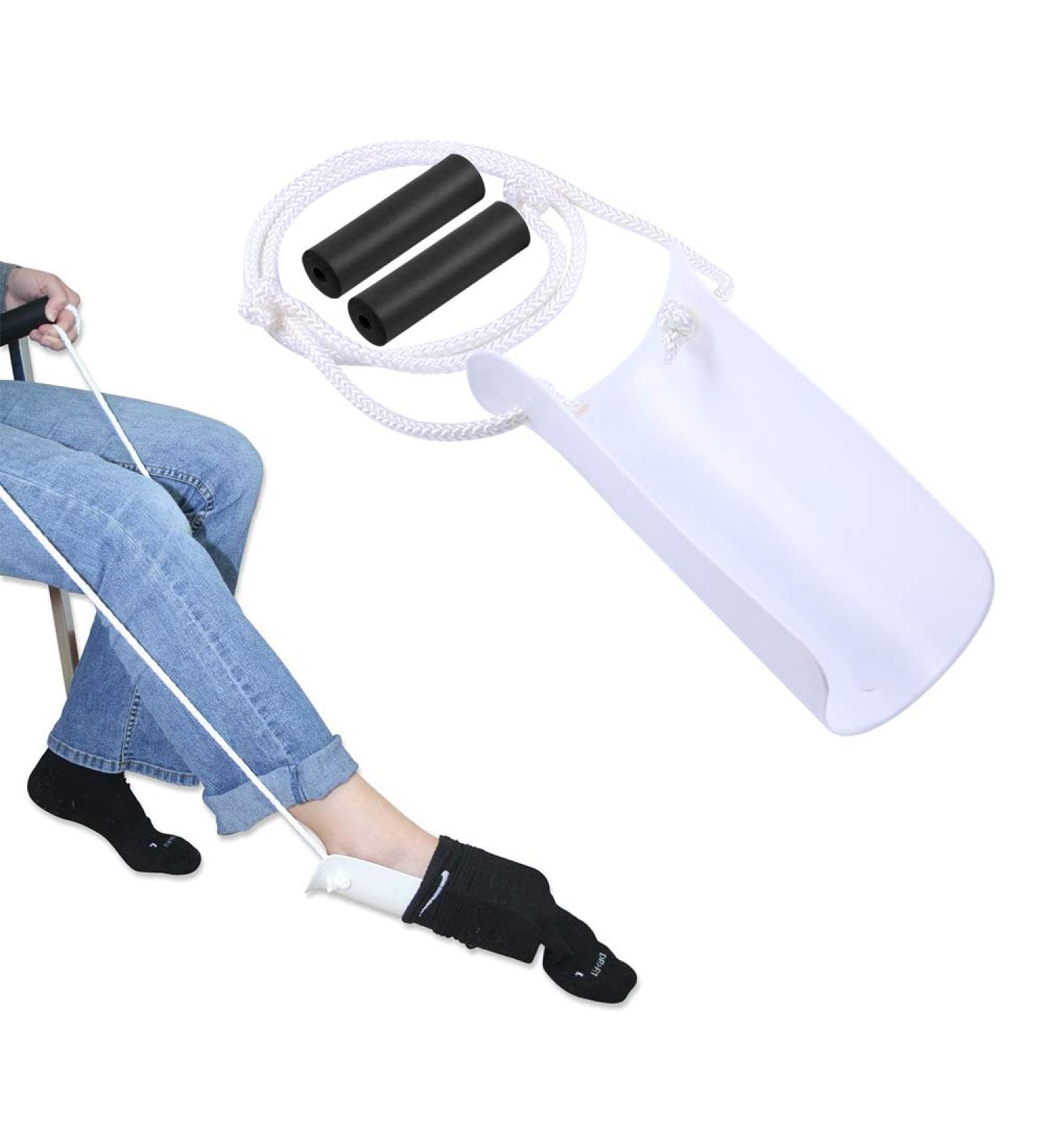 ZIME Elderly Men Socks Dressing Assisting Equipment Pregnant Women Avoid Bending Waist Socks Dressing Tools Disabled Elderly Sock Dressing Aid - Buy Online on SooperMarket.com