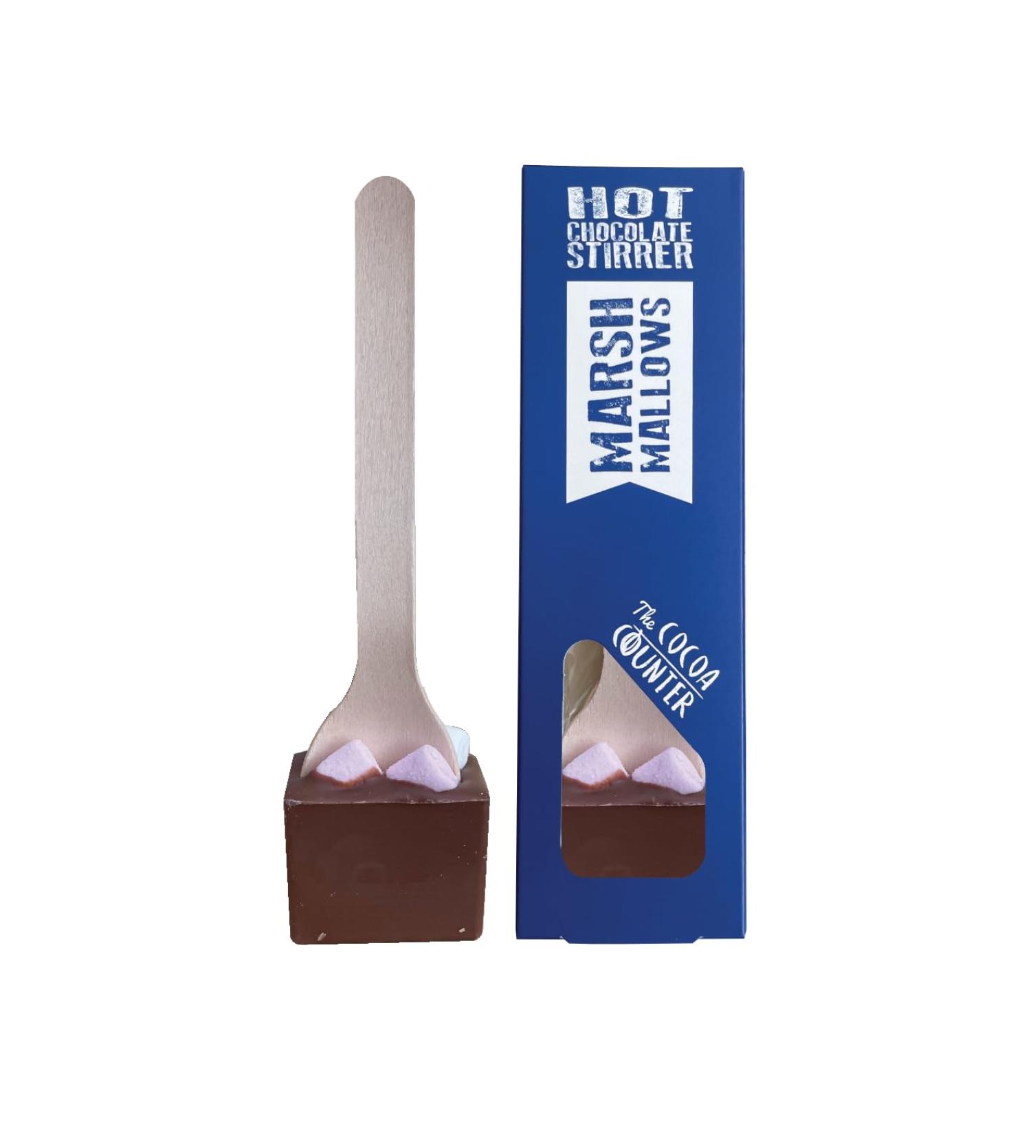 10 Milk Hot Chocolate Stirrers (Milk and Marshmallow)