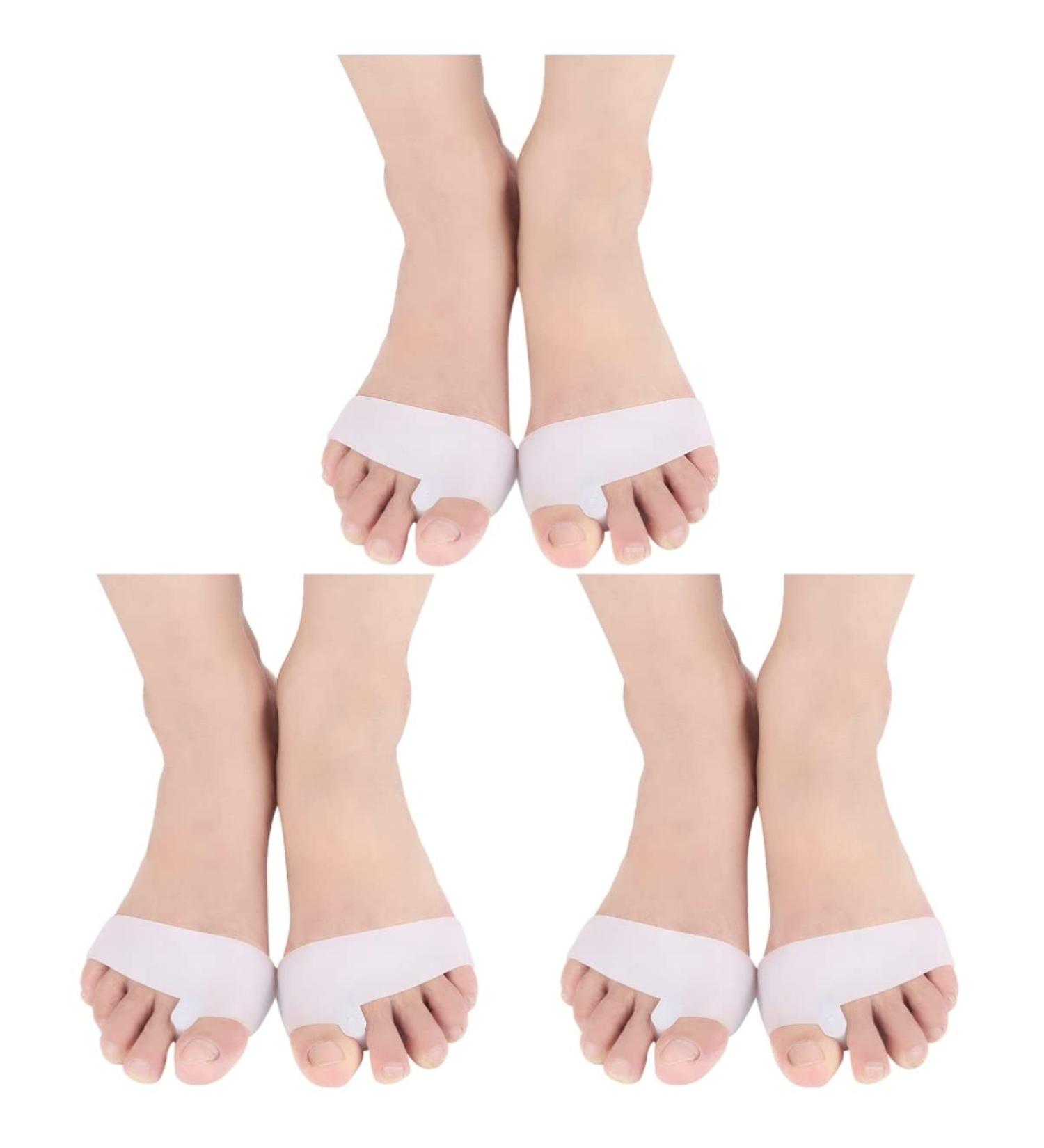 Healeved Foot Hallux Valgus Separators 6pairs Separator Big Overlapping Valgus Correctors of Bunion Hallux Metatarsal Pad Bunion Feet Care Tool Whitex3pcs mediumx3pcs - Buy Online on SooperMarket.com