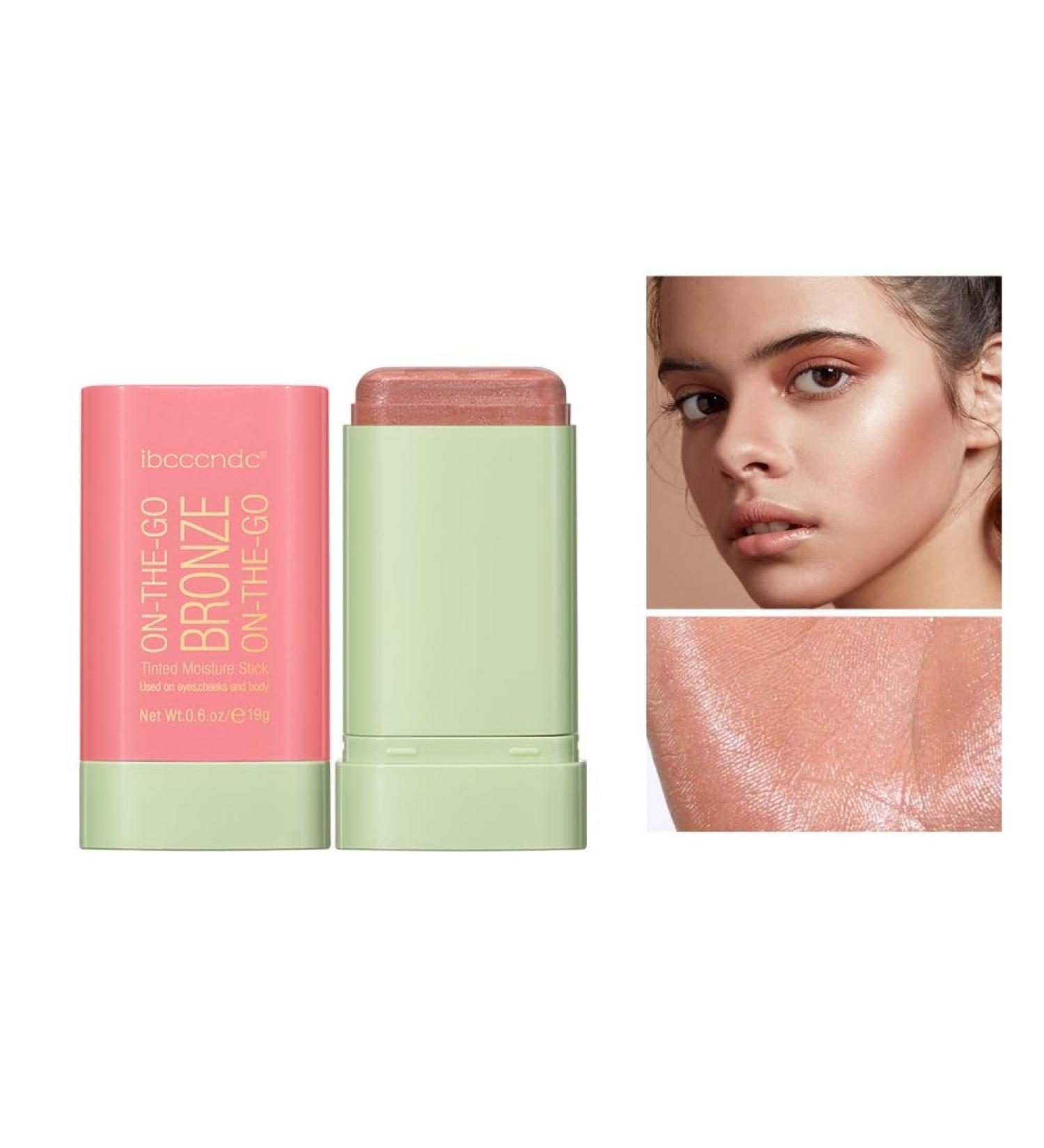 Multi-Use On-The-Go Tied Moisture Bronze Stick - Versatile Cream Blush Contour & Highlighter for a Warm Glow | 1g Pack - Buy Online on SooperMarket.com