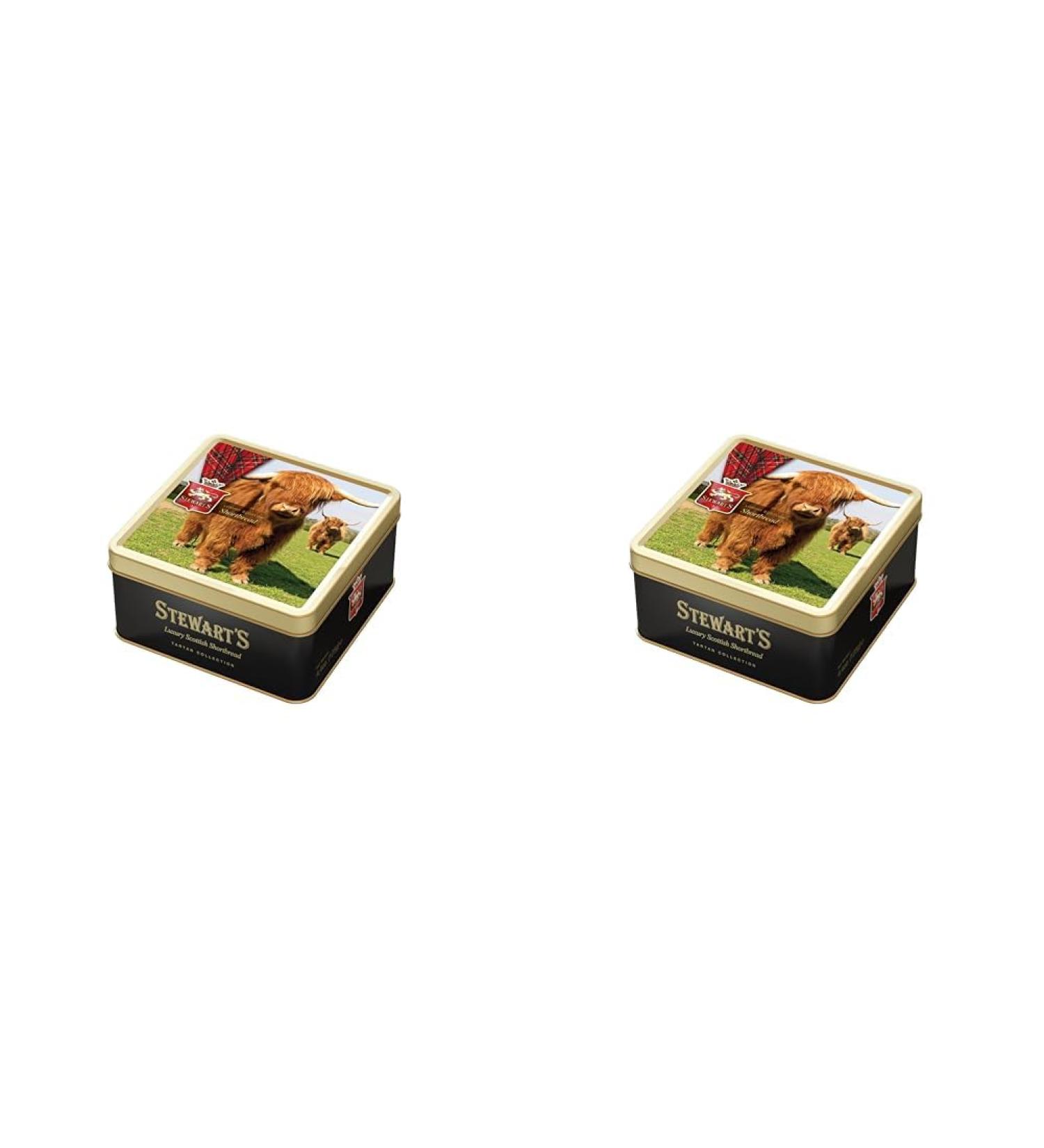 Stewart's - Highland Cow Tin with Luxury Scottish Shortbread Rounds - 125g (Pack of 2) - Buy Online on SooperMarket.com