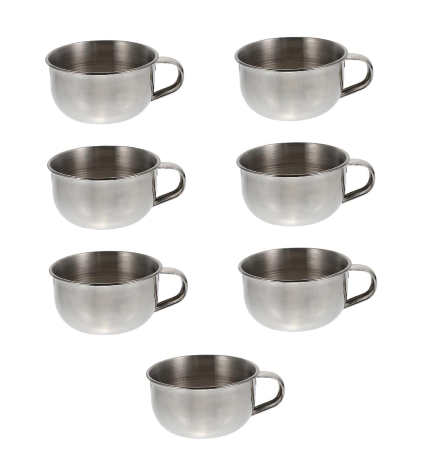 Magiclulu 7 DISCH Schrasiesifes - Long-lasting Stainless Steel Wet Shaving Bowl for Soap Bubbles - Buy Online on SooperMarket.com