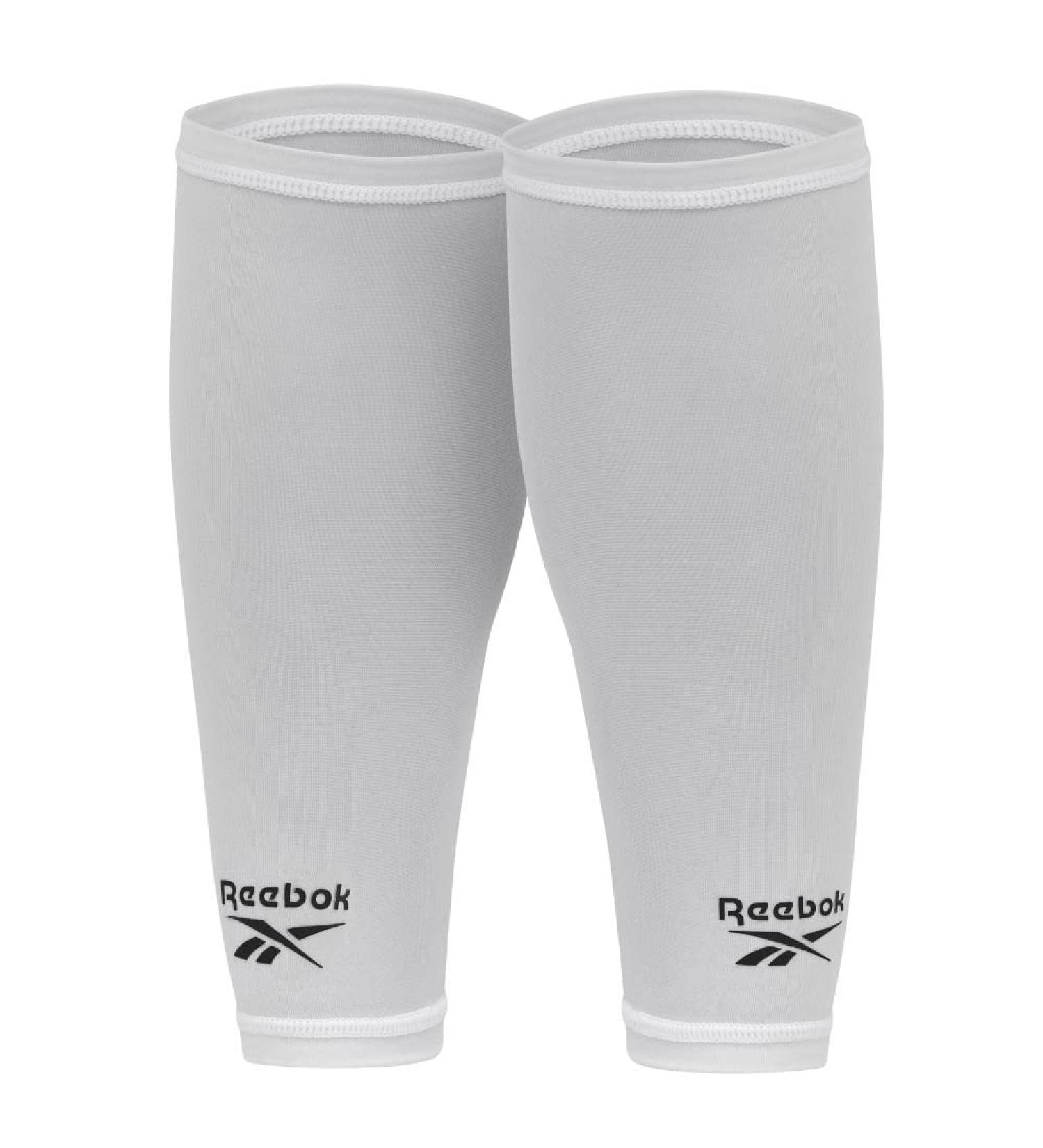 Reebok Compression Calf Sleeves L (35-40 cm) - White | Boost Performance & Recovery - International Shipping Available - Buy Online on SooperMarket.com