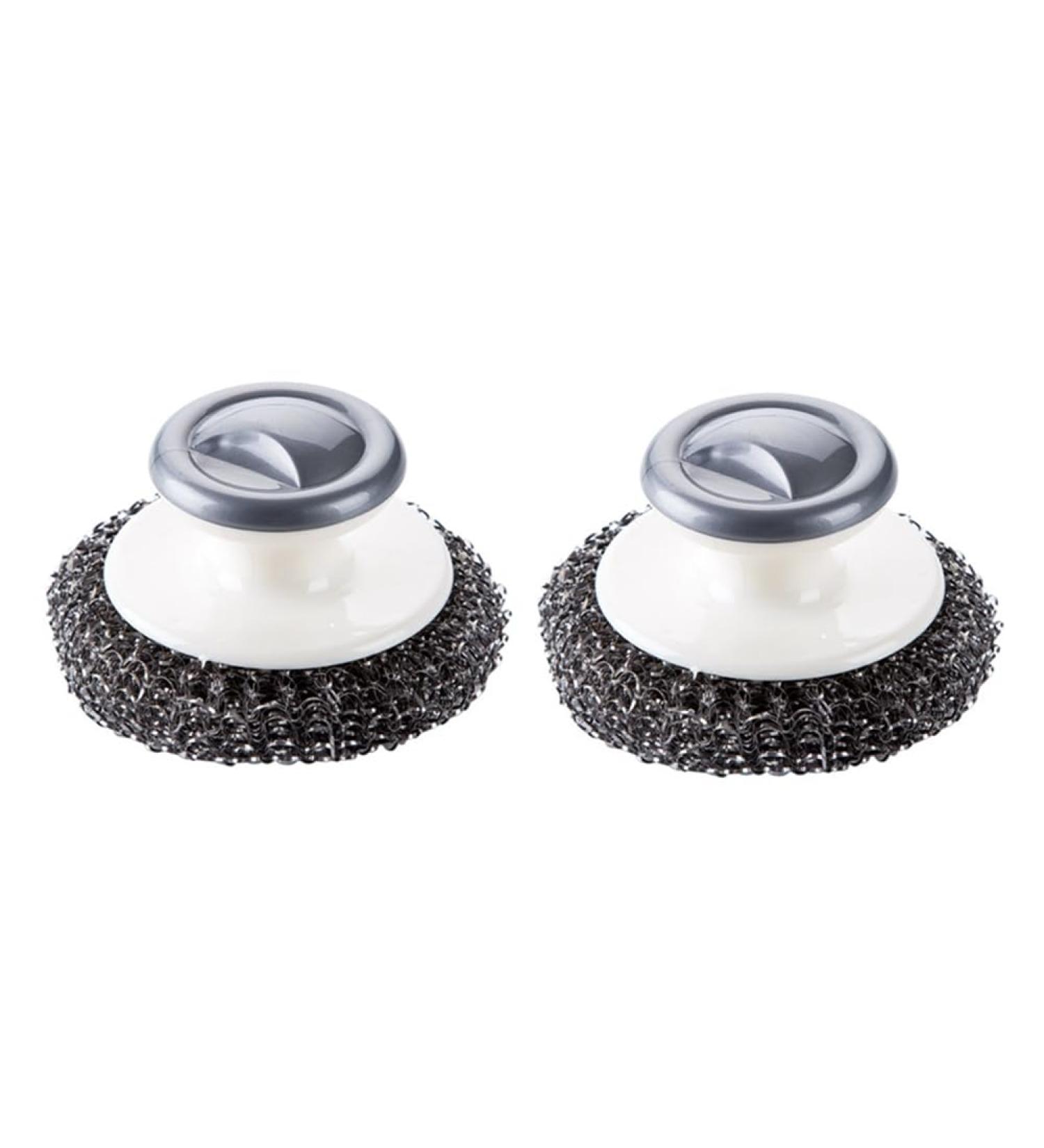 GIISH Stainless Steel Scrubber Heavy Duty Pot Scrubbers Dish Scrubber with Handle Cleaning Brush Wash for Dish - Buy Online on SooperMarket.com