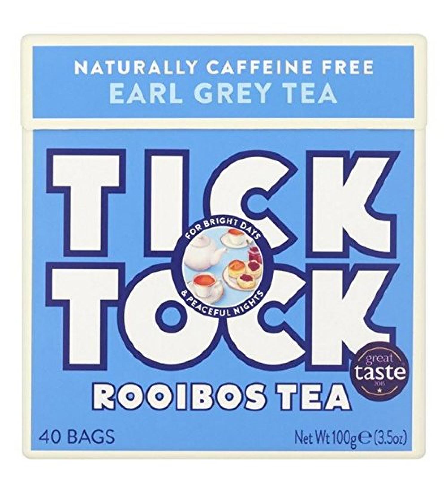 Tick Tock Rooibos Earl Grey 40 per Pack (Pack of 2)