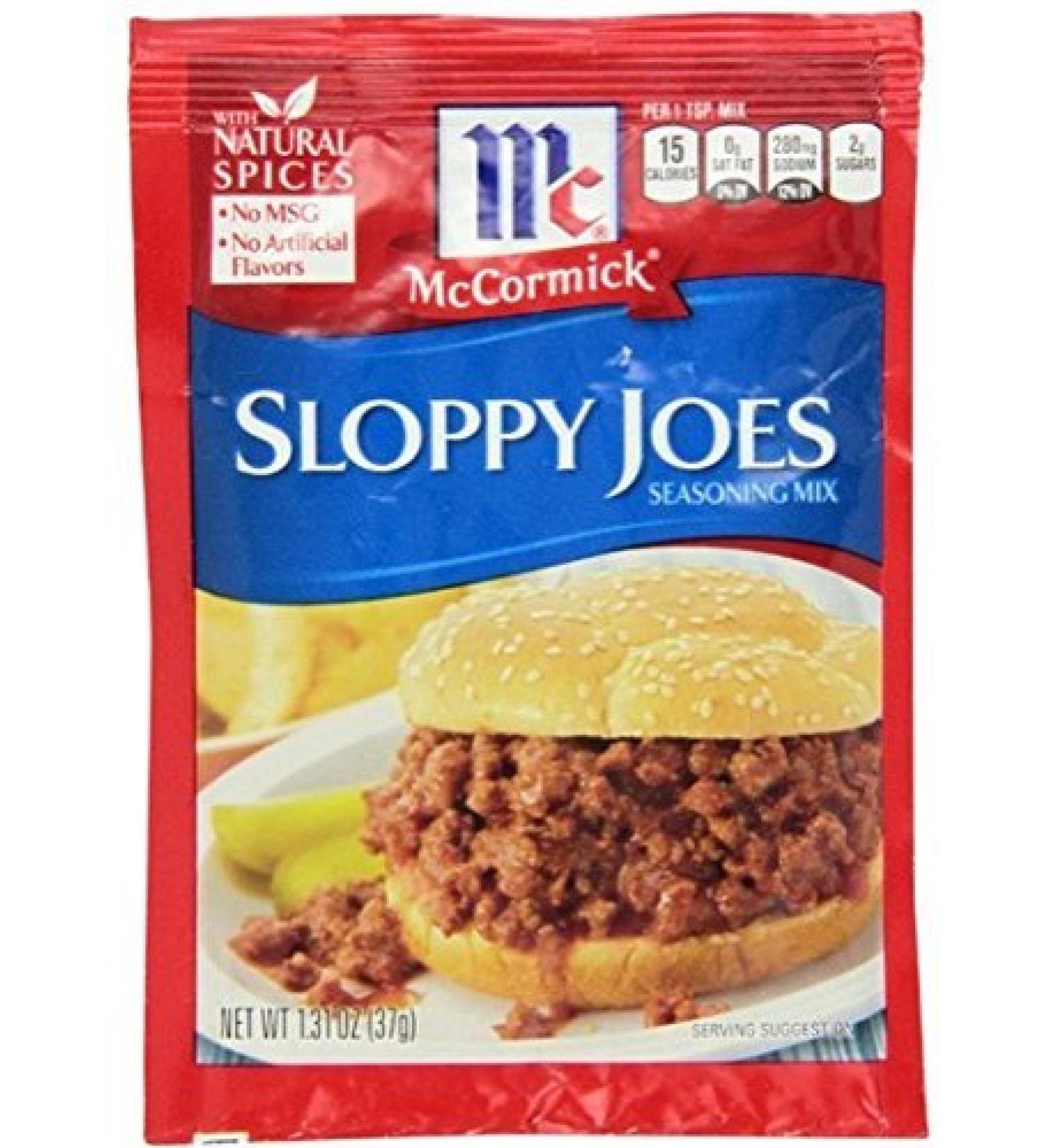 McCormick Sloppy Joes Seasoning Mix 1.31 Oz - 6 Pack