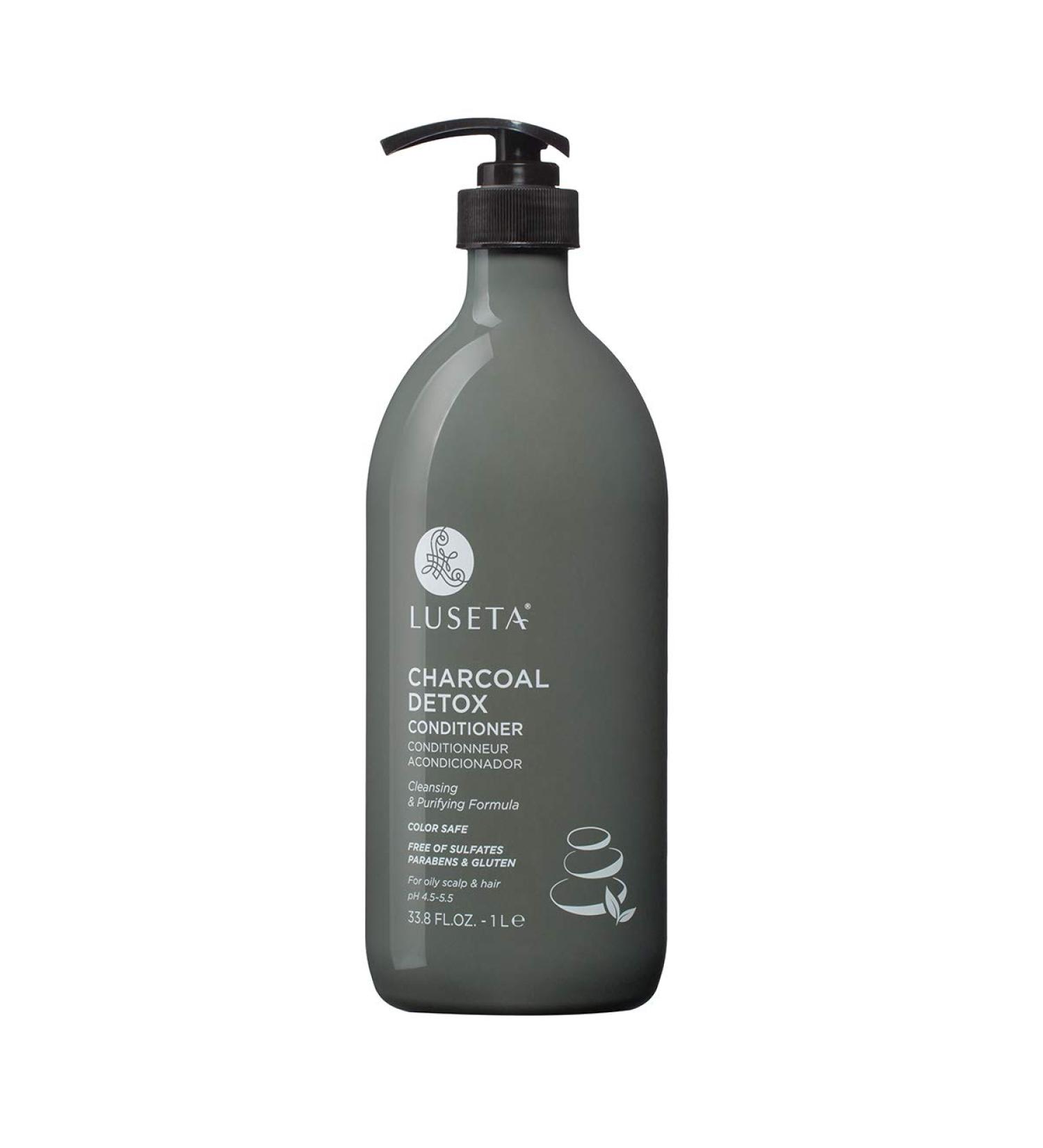 Luseta Charcoal Detox Hair Conditioner 33.8oz | Purifying Volumizing & Moisturizing Formula for Healthy Hair | International Shipping Available - Buy Online on SooperMarket.com