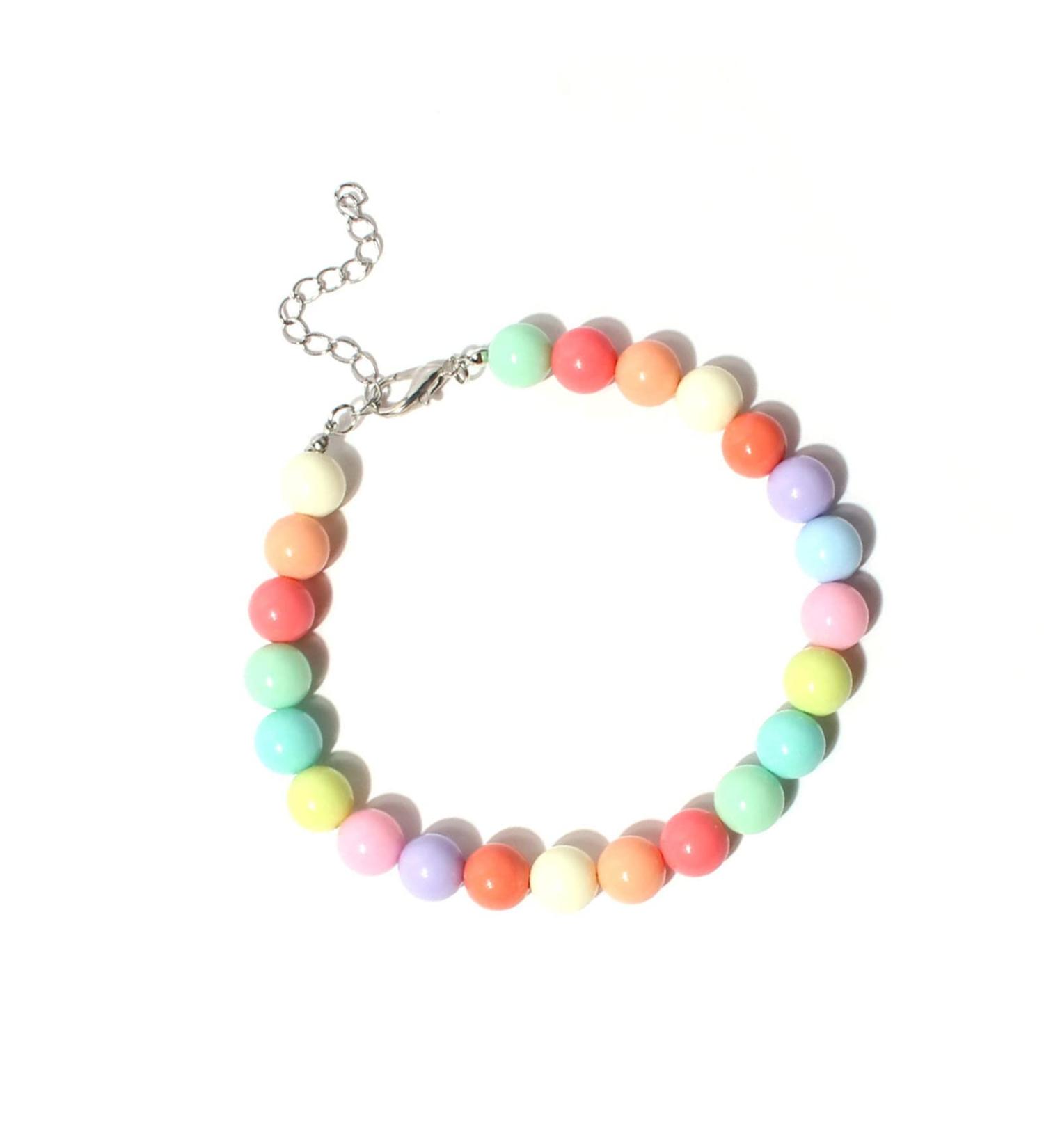 Colorful Dog Pearl Necklace & Adjustable Pet Collar - Stylish Jewelry for Mini Breed Dogs & Cats - Buy Online on SooperMarket.com