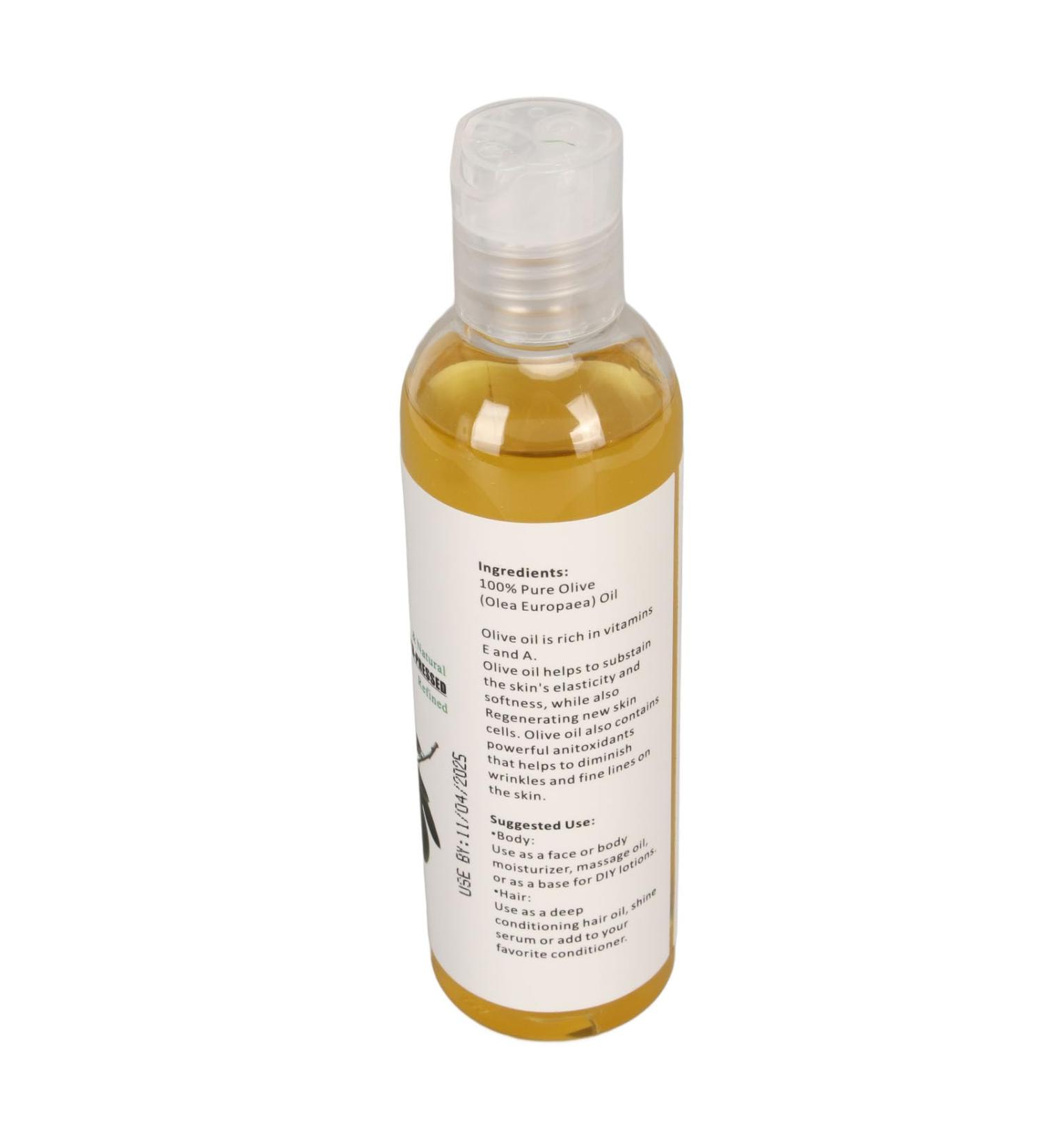 Premium 118ml Cold-Pressed Olive Oil Massage Oil | Nourishing Essential Oil for Hair Skin & Hands - International Shipping Available - Buy Online on SooperMarket.com