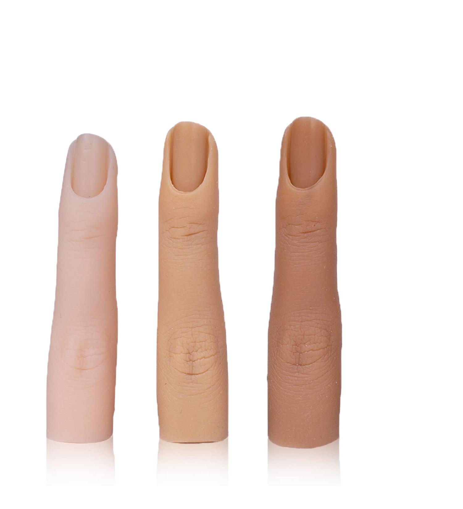 Silicone Nail Training Fingers Set for Perfect Acrylic Nails - 3 Pieces - Buy Online on SooperMarket.com