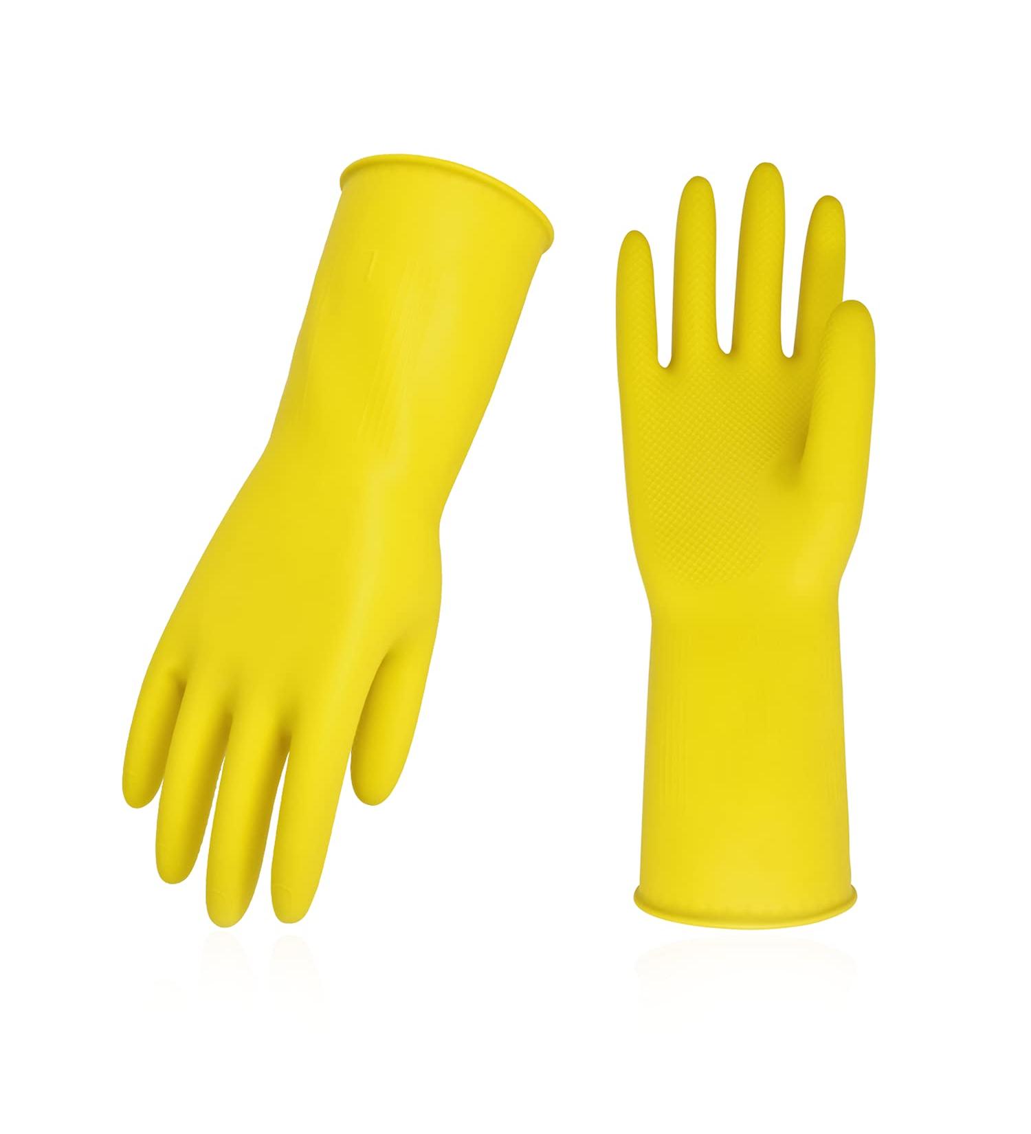 VGO Reusable Gloves for Kitchen & Cleaning | Long Arm XL 3-Pack | Durable & Multifuntional Household Gloves - Buy Online on SooperMarket.com