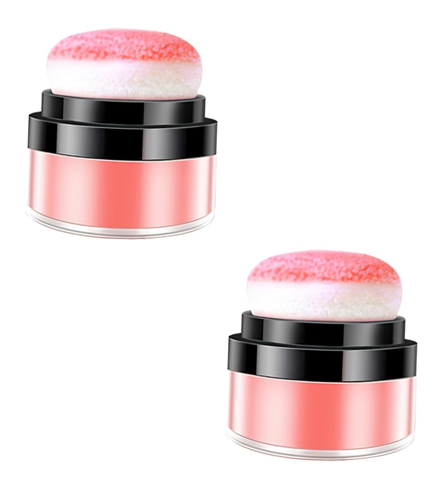 FOYTOKI 2pcs Oil Control Cushion Blush Makeup Blush Cushion Makeup Putty Blush Pink Blush Blusa Rosy Plastic - Buy Online on SooperMarket.com