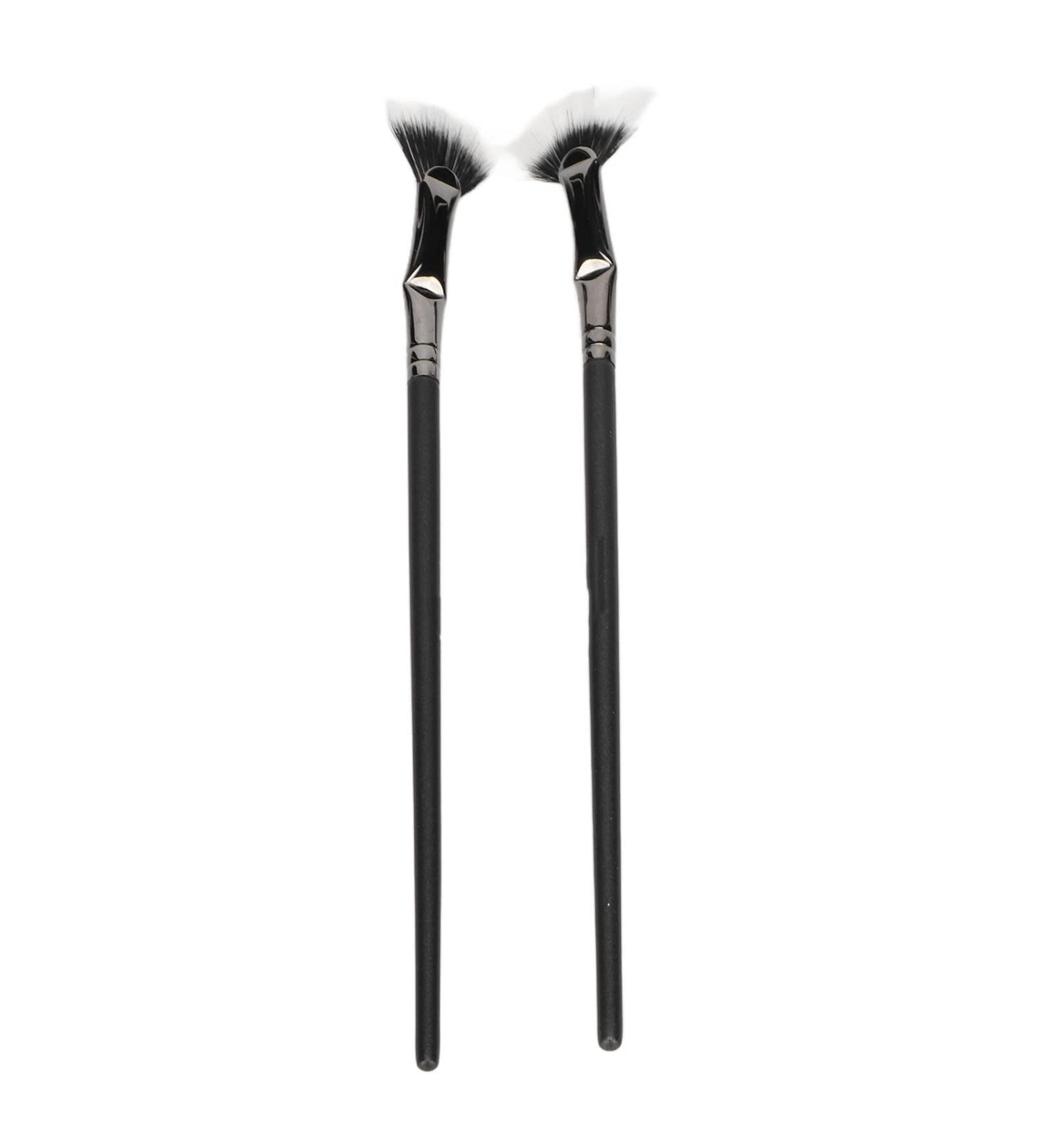 Buy 2pcs Mascara Fan Bent Brushes - Prevent Clumping & Enhance Lower Lashes | International Shipping Available - Buy Online on SooperMarket.com
