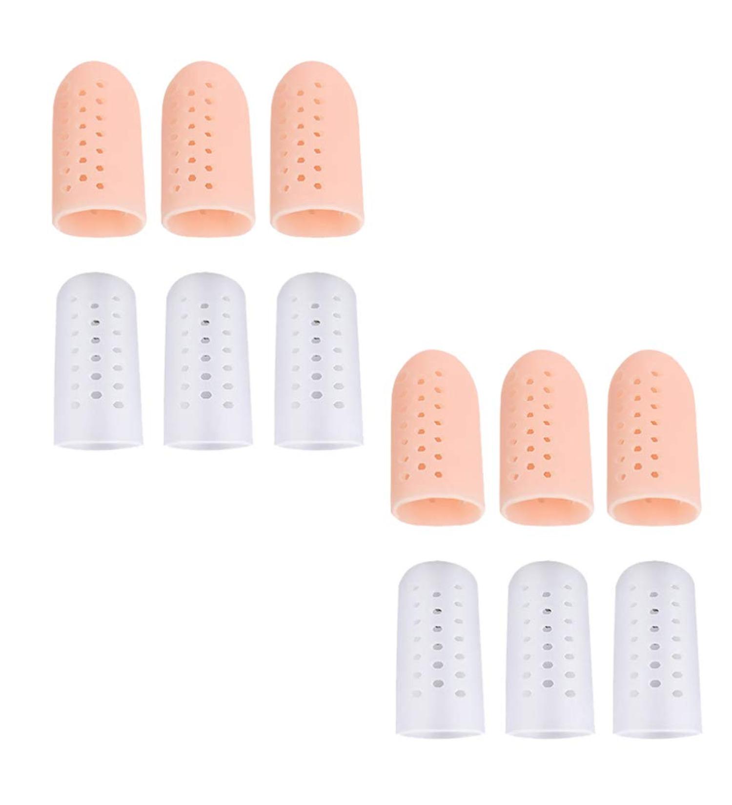 EXCEART 6 Pairs Gel Toe Caps - Breathable Silicone Toe Protectors for Blisters, Corns, Calluses (S) - Buy Online on SooperMarket.com