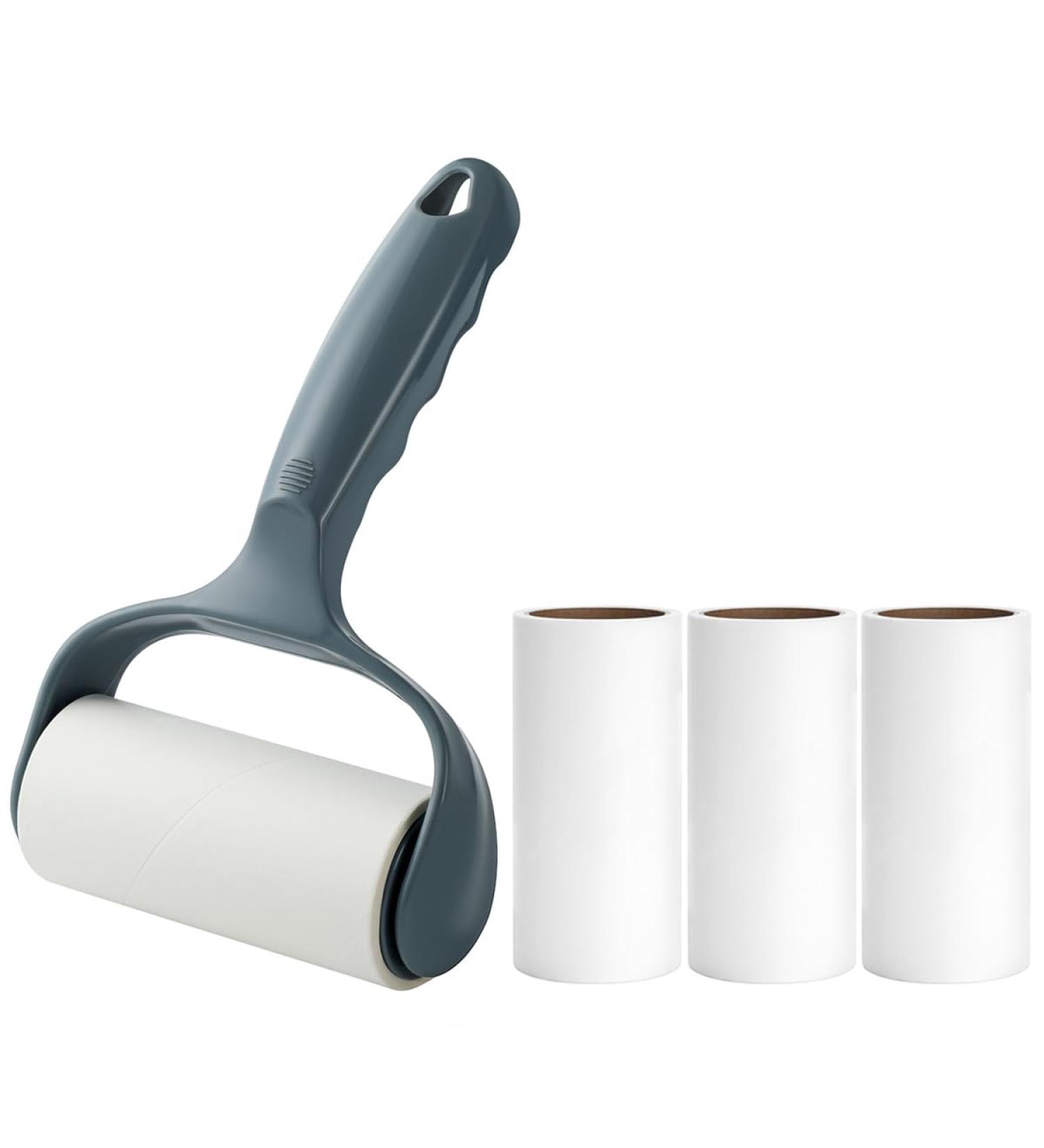 Buy Extra Sticky Pet Hair Lint Roller - Ergonomic Lint Remover for Couch Clothes & Furniture | Reusable Handle & 4 Refills (Shadow Gray) - International Shipping Available - Buy Online on SooperMarket.com
