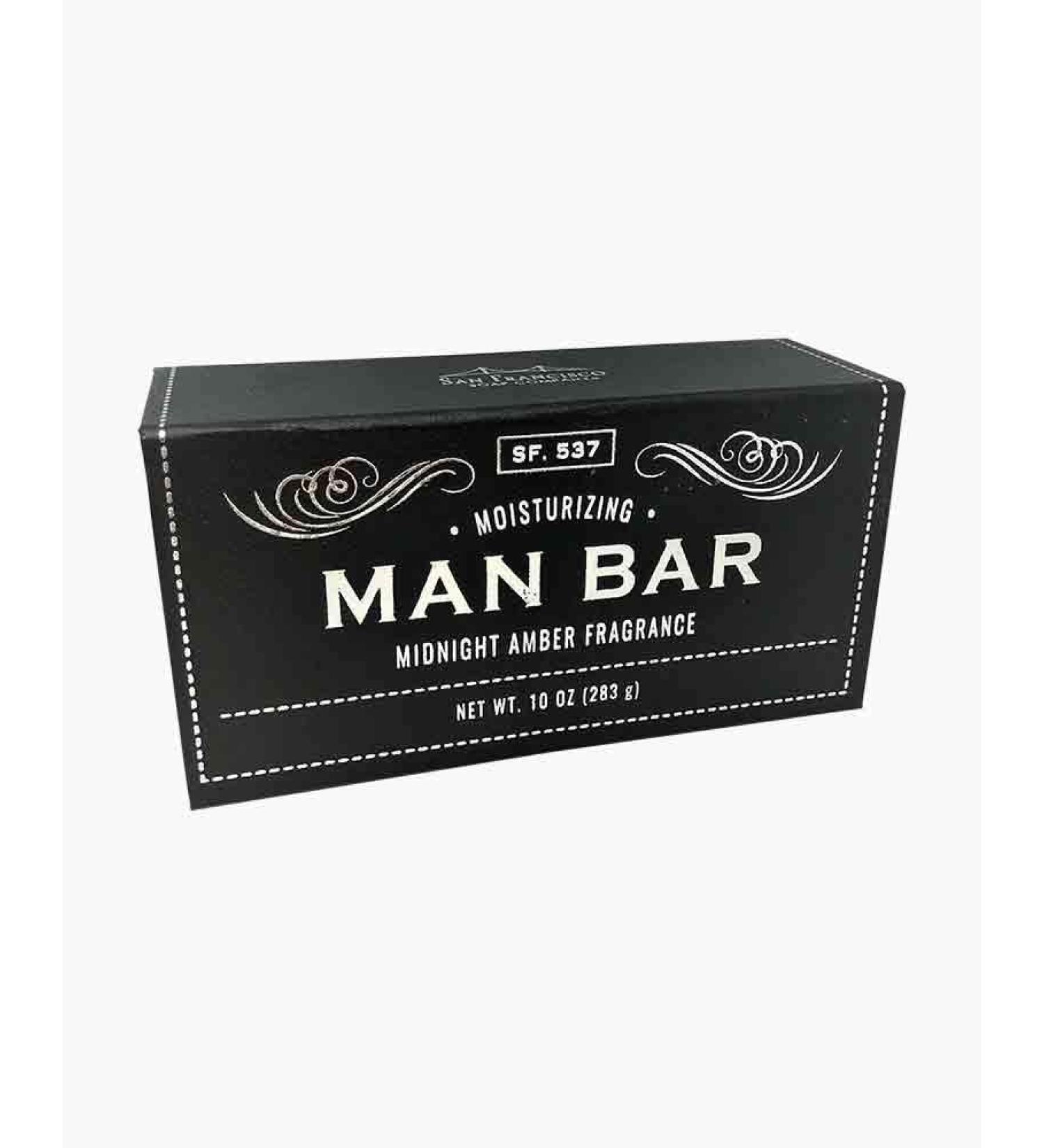 San Francisco Soap Company Deep Cleansing Man Bar, Midnight Amber, 10 Ounce (SFS-MAF6230) Amber 10 Ounce (Pack of 1)