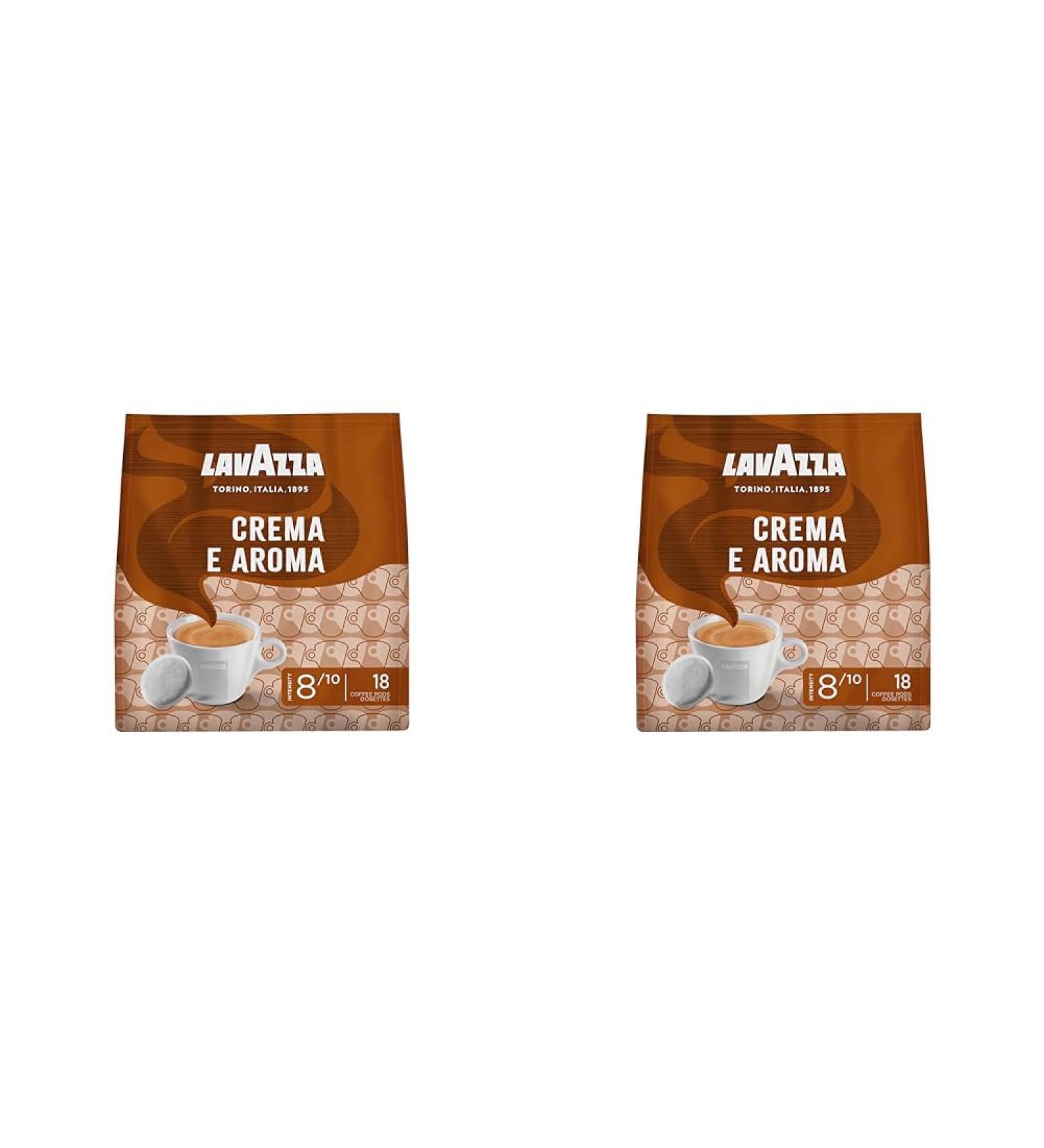 Lavazza Crema E Aroma creamy and aromatic taste medium roast 18 pads (pack of 2)