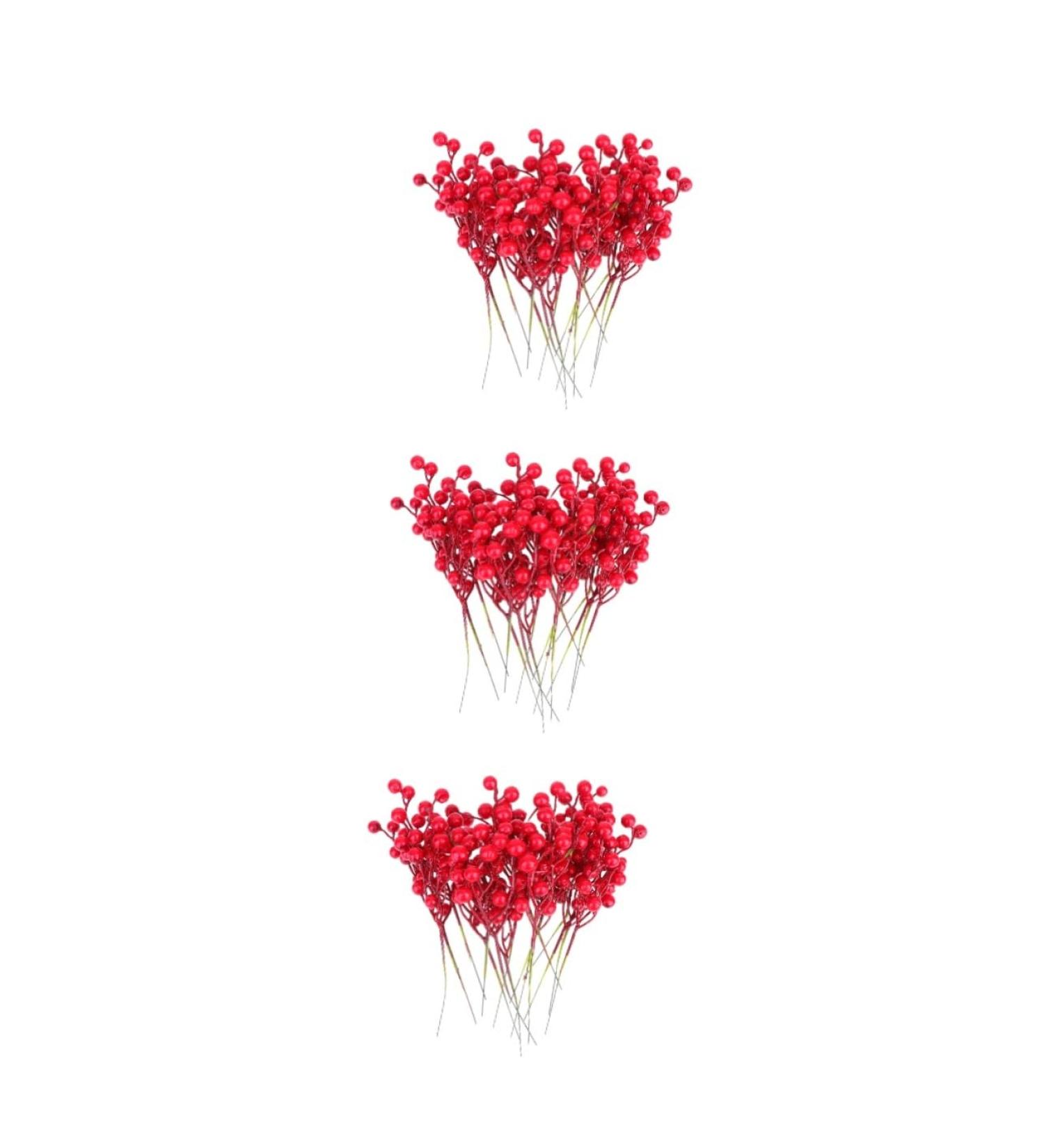 ABOOFAN 48 Pcs Christmas Greenery Garland Christmas Party Favors Artificial Pine Picks Christmas Floral Picks Red Berries Picks Christmas Berry Picks Diy Artificial Pine Tree Branch - Buy Online on SooperMarket.com