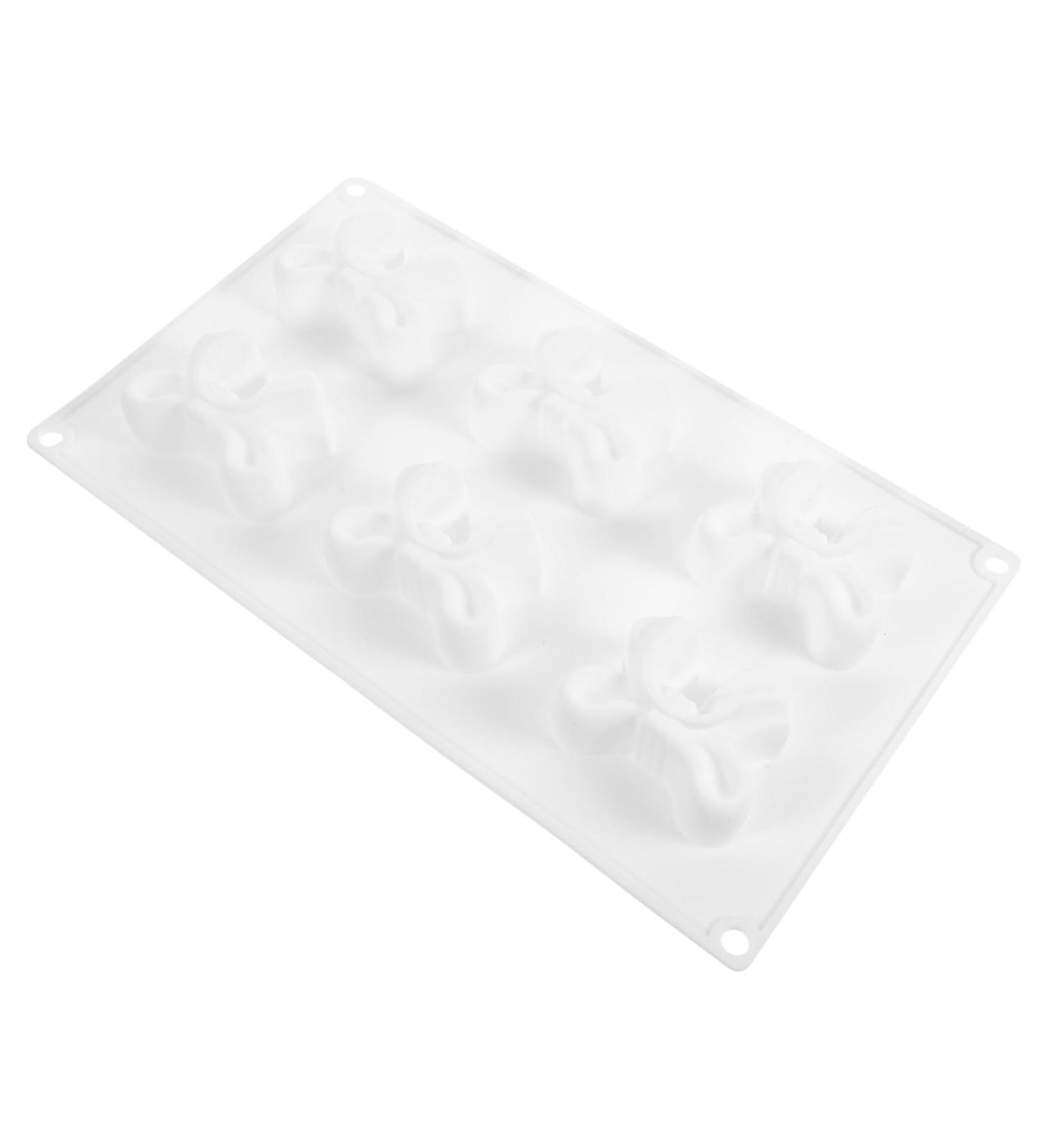 Cabilock Butterfly Fondant Cake Decoration Bowknot Silicone Mold Candle Molds Dessert Pastry 29X17CM White3 - Buy Online on SooperMarket.com