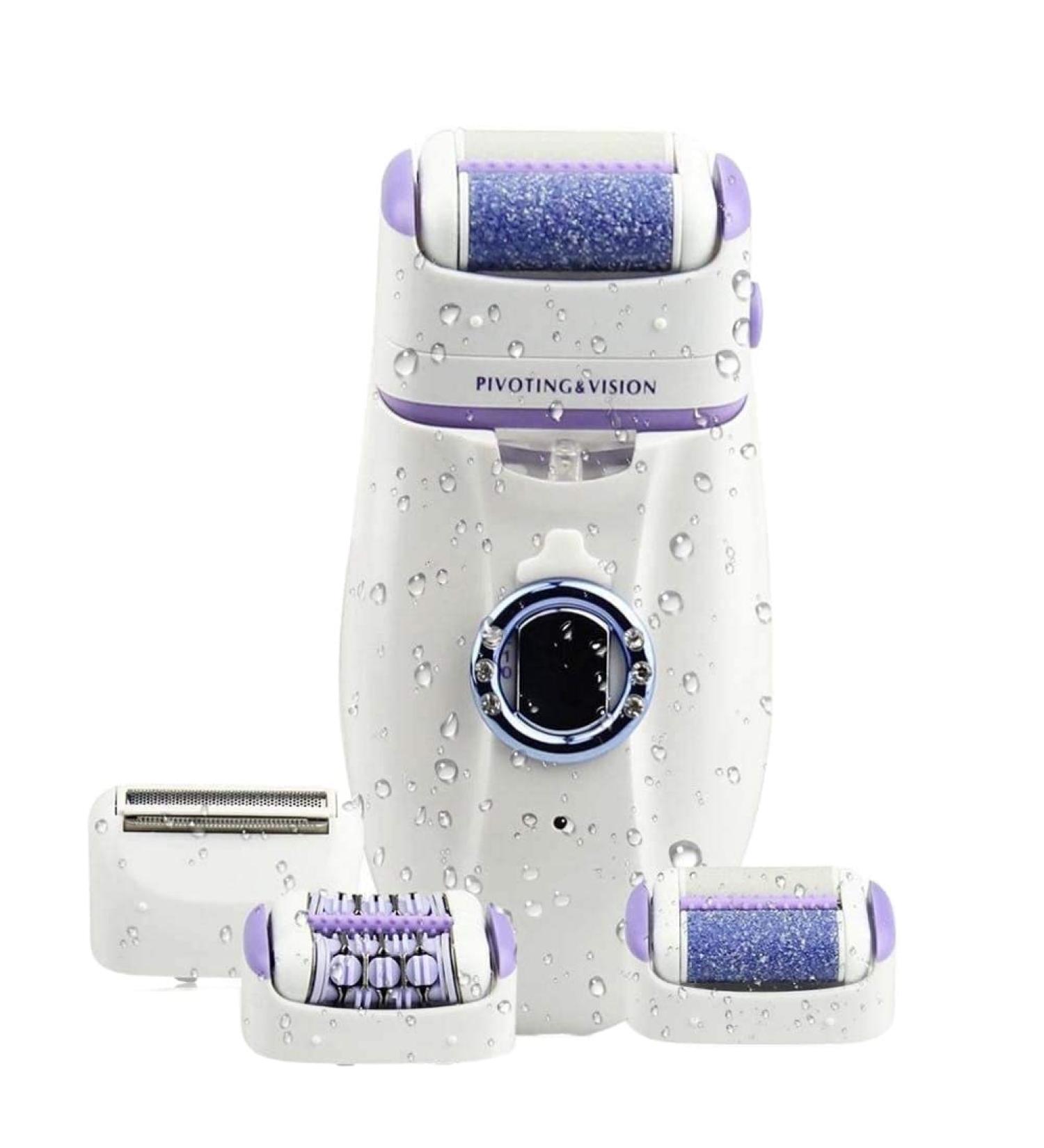 3 in 1 Women's Electric Hair Removal Kit: Epilator, Lady Shaver, Bikini Trimmer - Rechargeable and Gentle Depilation - Buy Online on SooperMarket.com