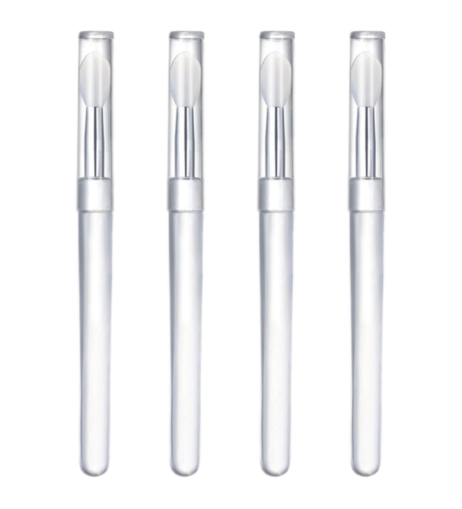 Silicone Lip Brushes - Portable Lipstick Applicator Wands & Mini Lip Scrub Brush (4PCS) | Exfoliate & Enhance Your Lips - Buy Online on SooperMarket.com