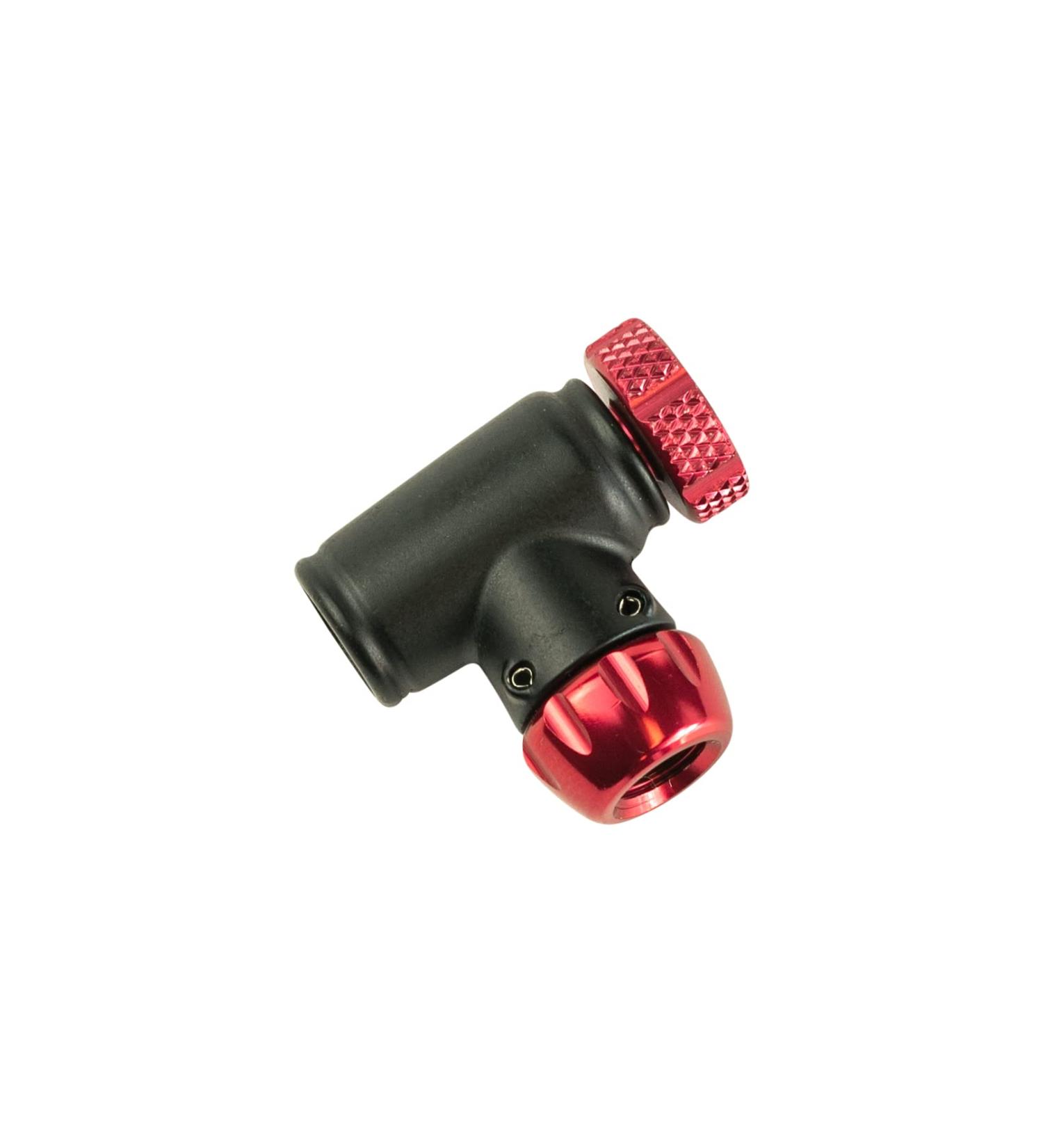 SILCA EOLO IV Co2 Regulator | Compact Turn Screw Valve | Presta & Schrader Compatible | Red/Black - Buy Online on SooperMarket.com