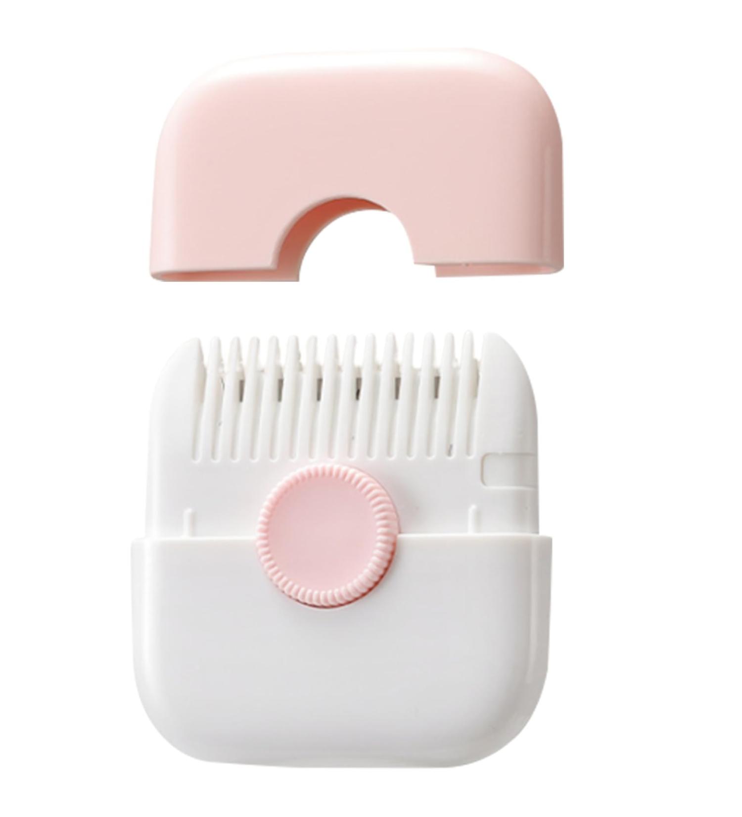 Split Ends Hair Trimmer for Women 2 in 1 Mini Portable Cute Hair Brush Detachable Dustproof Knob Adjustable Stainless Steel Slicer Hair Clipper Type 1 - Buy Online on SooperMarket.com