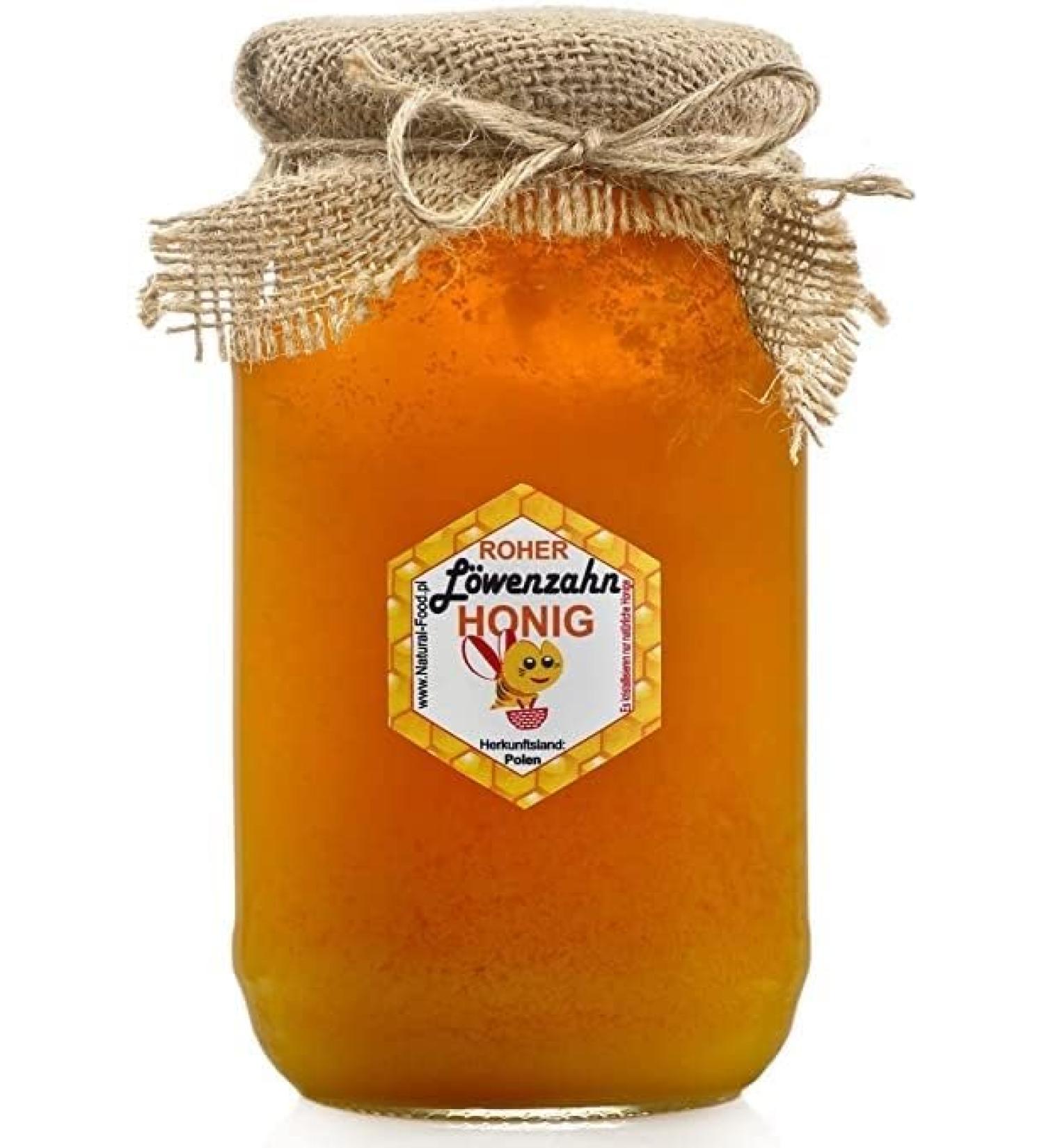 Pure Organic Dandelion Honey 1.1kg - Raw Unfiltered & Naturally Sweet - Directly from Beekeeper | Perfect Gift Idea - Buy Online on SooperMarket.com