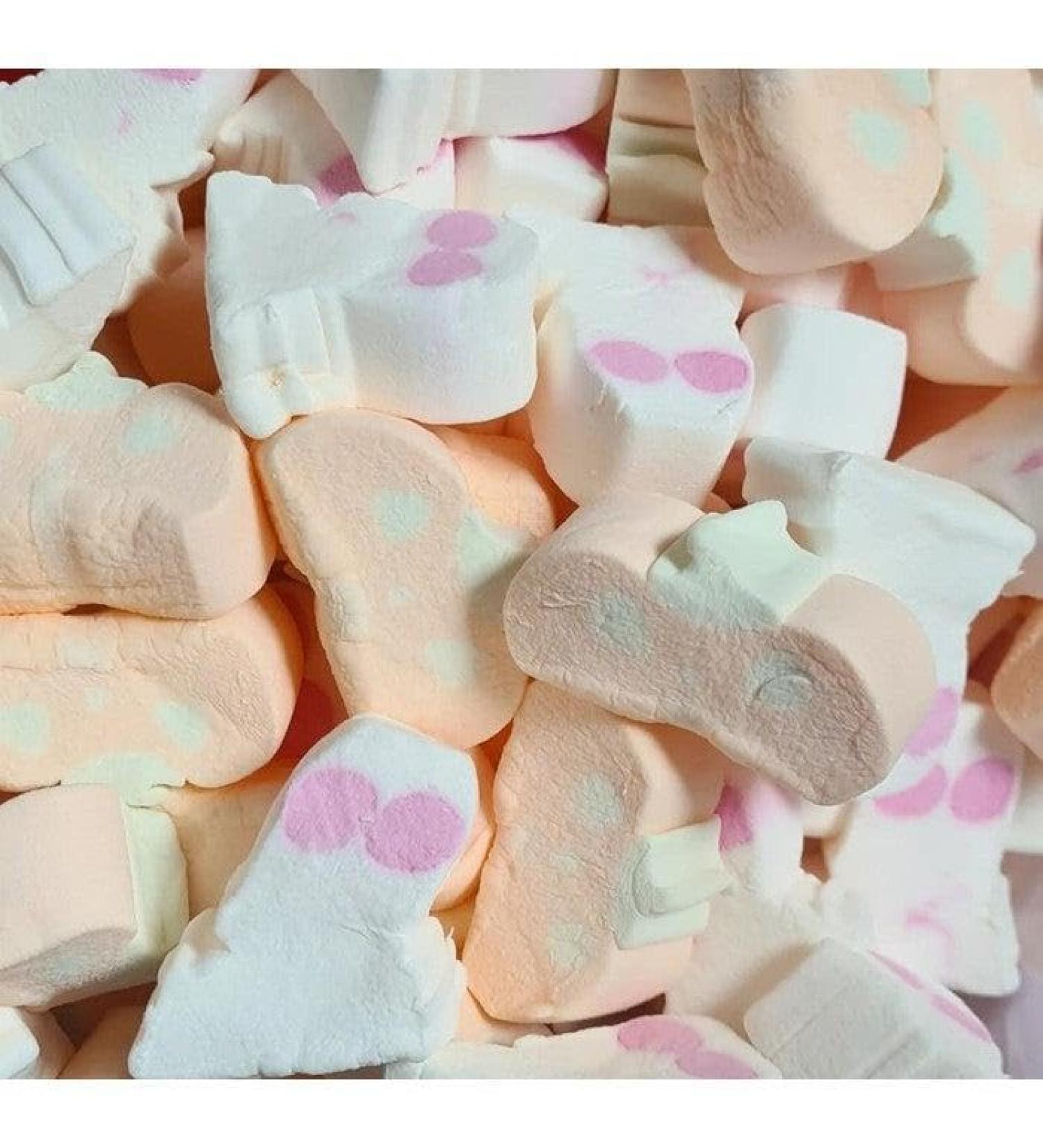 Pumpkin & Ghost Marshmallows 1kg Bulk Bag