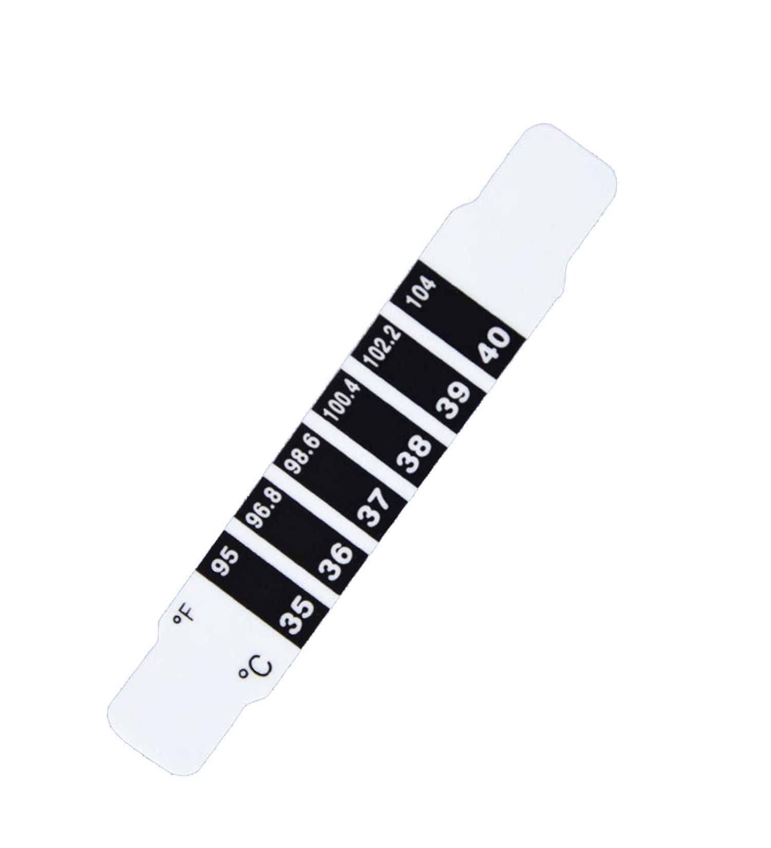 10Pcs Forehead Thermometer Strips for Infants Babies Kids Adults Checking Fever Temp Reusable Travel Thermometers Forehead Thermometer Strips for Kids Adults Baby Forehead Thermometer Strips - Buy Online on SooperMarket.com