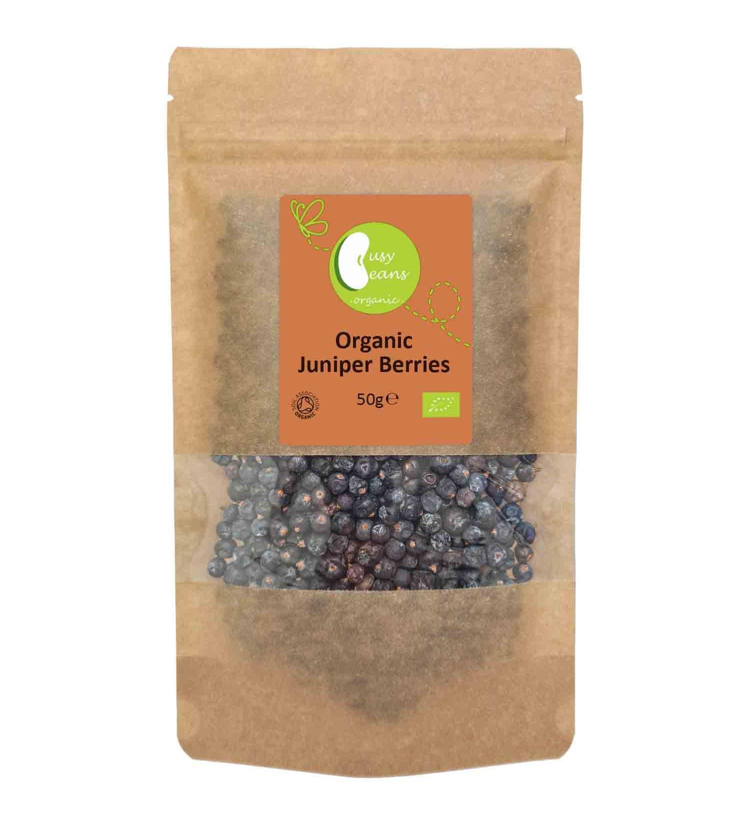 Organic Juniper Berries - Certified Organic - by Busy Beans Organic (50g) - Buy Online on SooperMarket.com