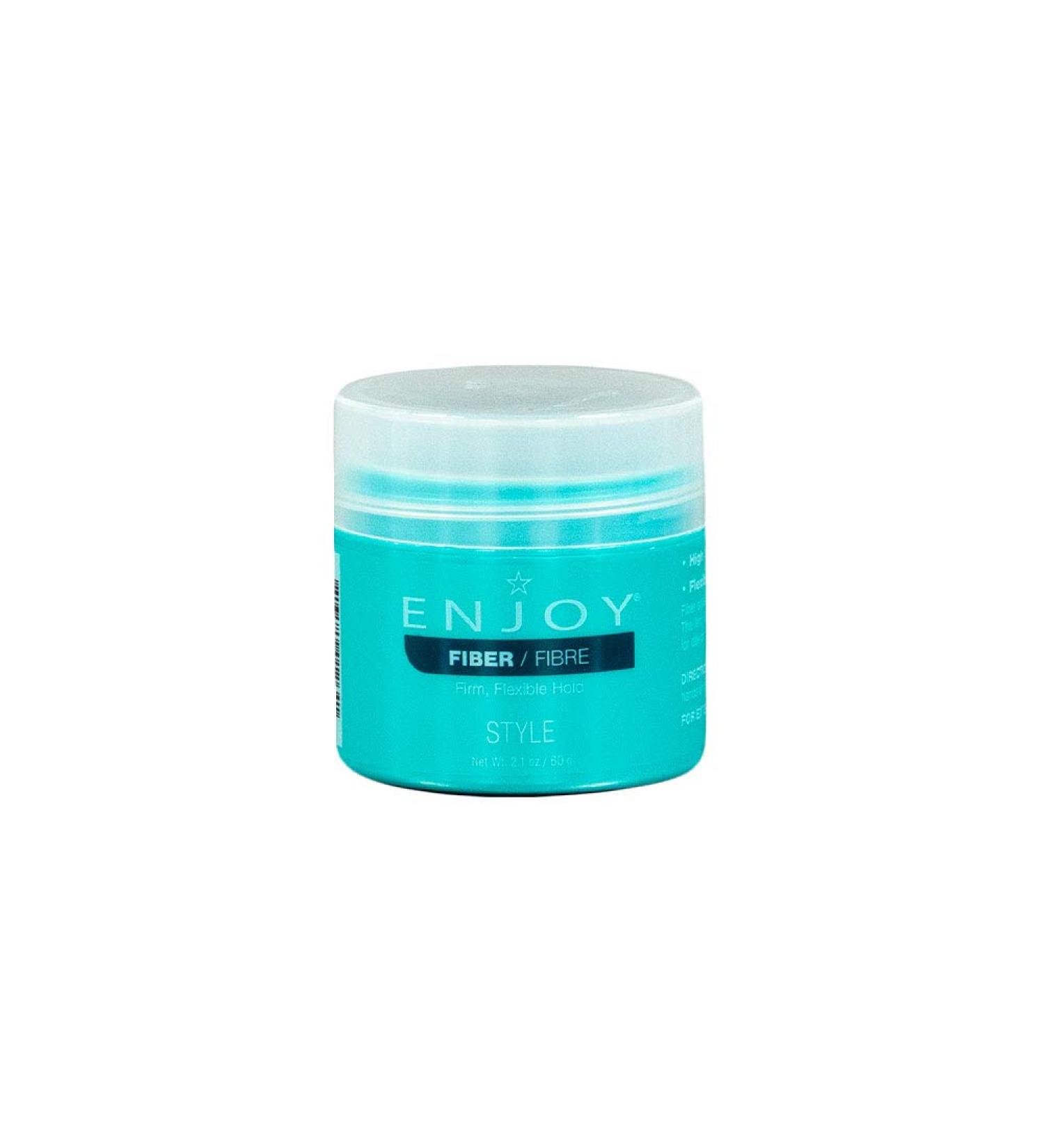 Enjoy Fiber 2.1 Oz - All Hair Types Styling Cream | Firm Flexible Hold | Color Safe & Water-Based - Buy Online on SooperMarket.com