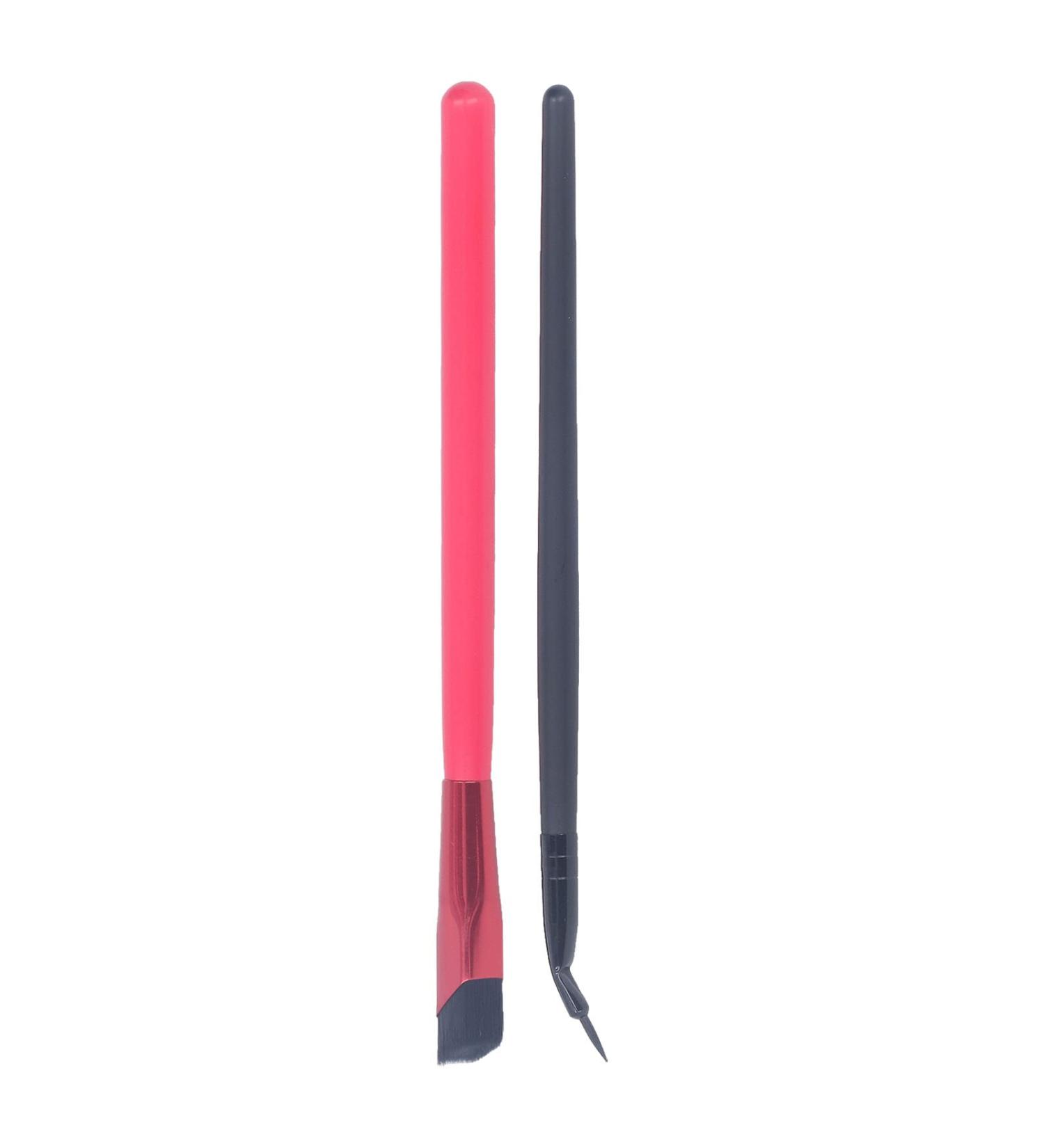 Verdant Touch Bent Eyeliner Brush Professional Makeup Eyebrow and Eyeliner Brush Set Multifunctional Bent Cosmetic Tool for Women - Buy Online on SooperMarket.com
